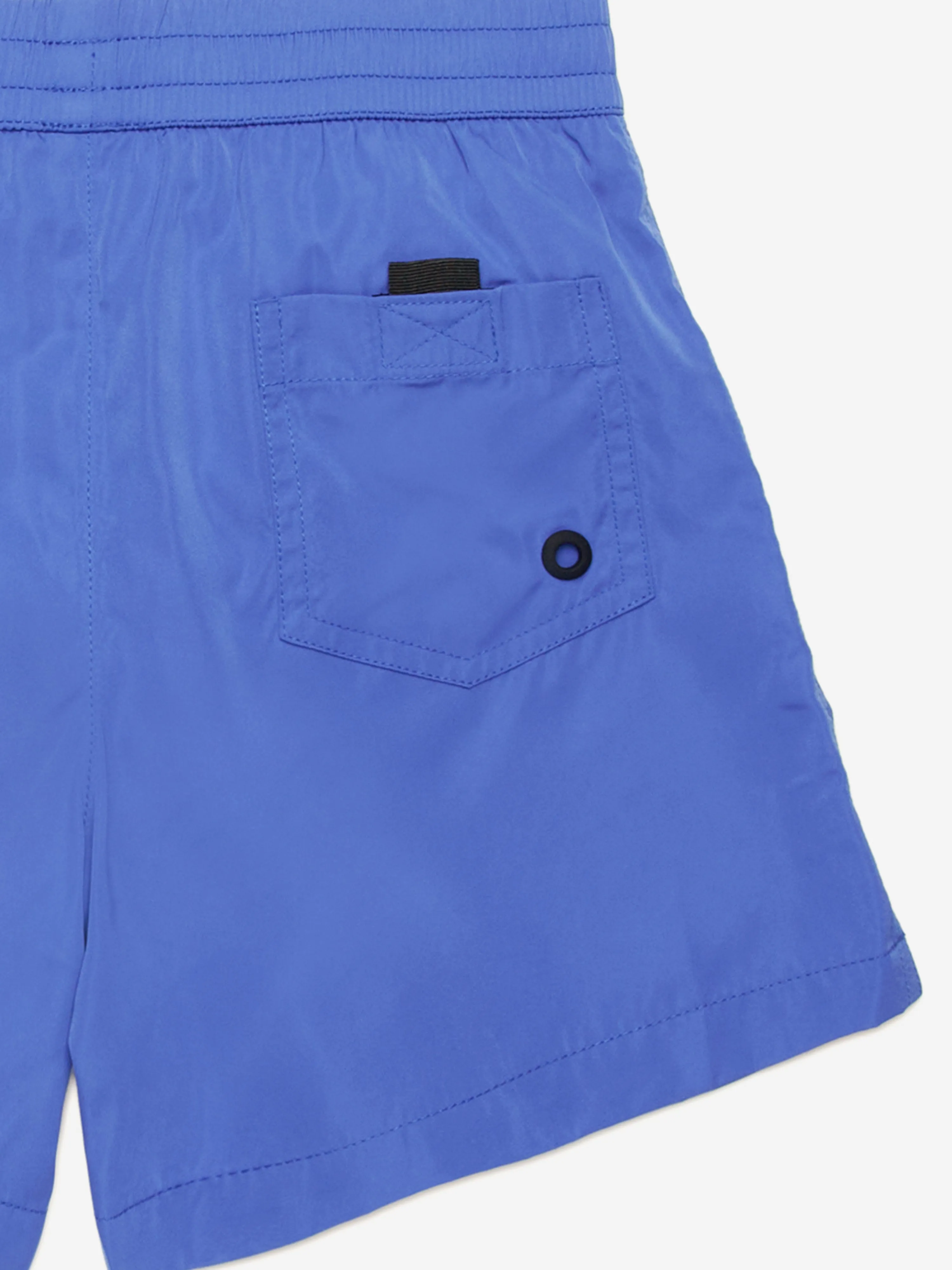 Short de bain pour garçons avec logo en bleu