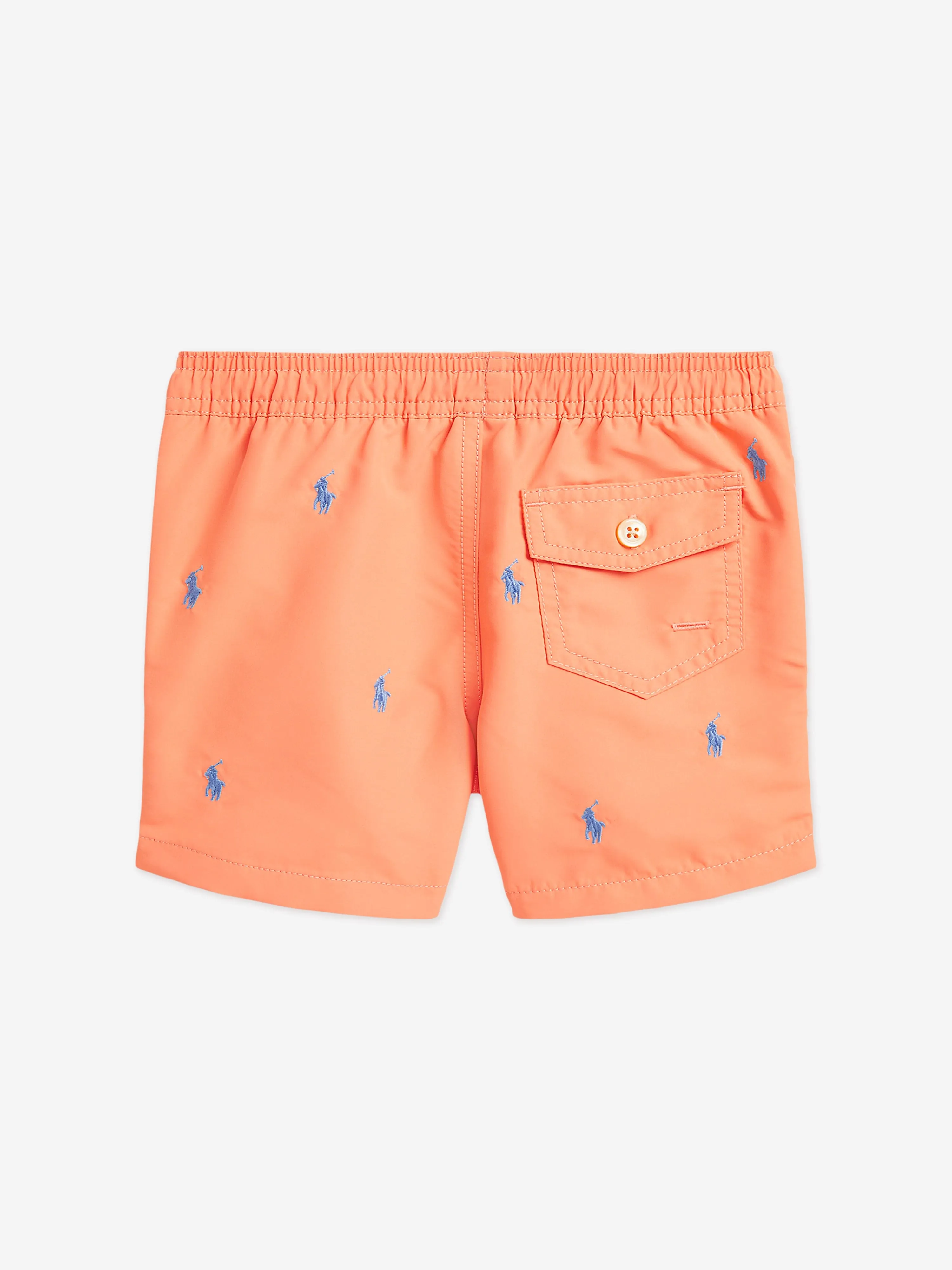 Short de bain pour garçons avec logo en orange