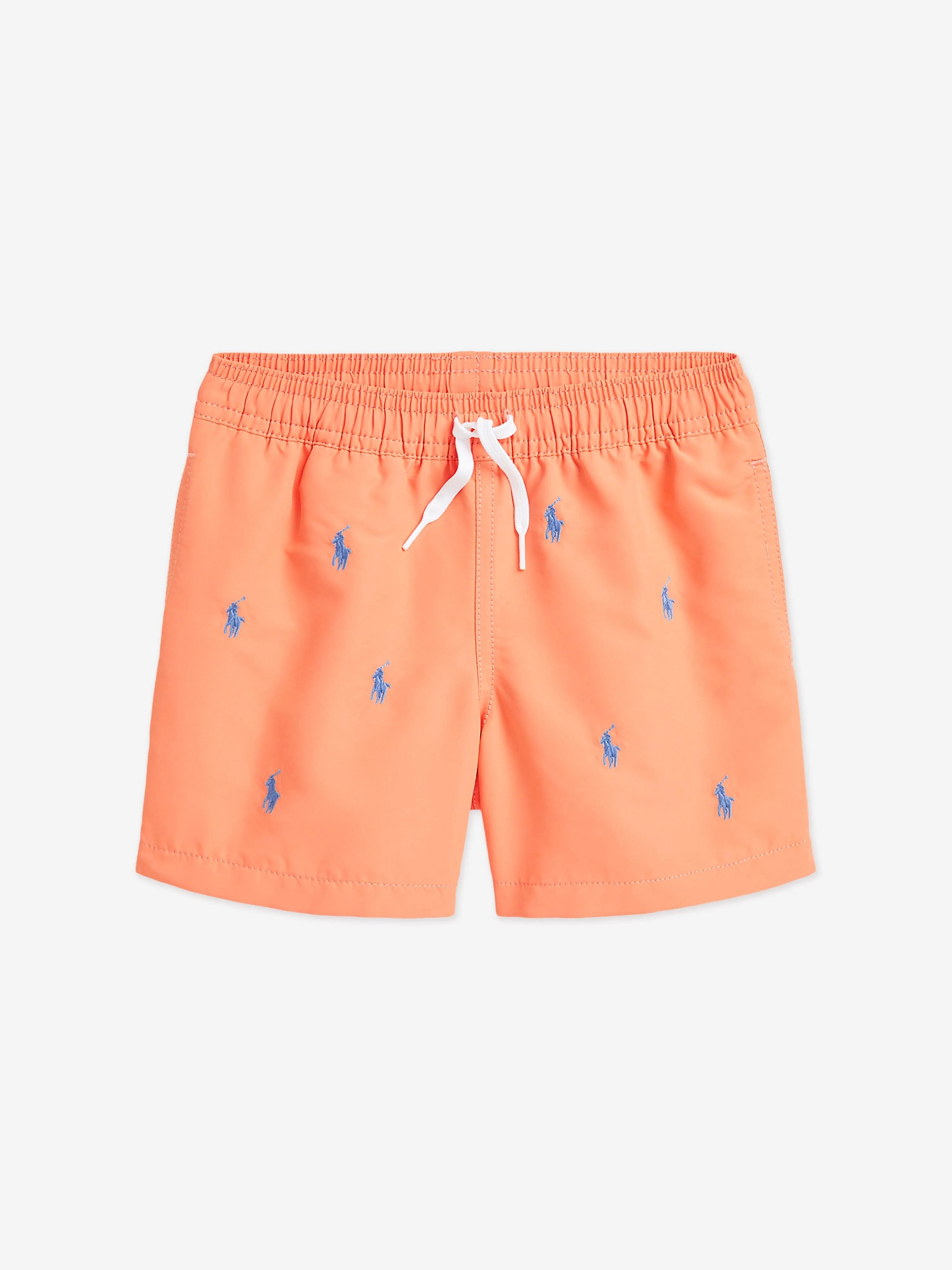 Short de bain pour garçons avec logo en orange