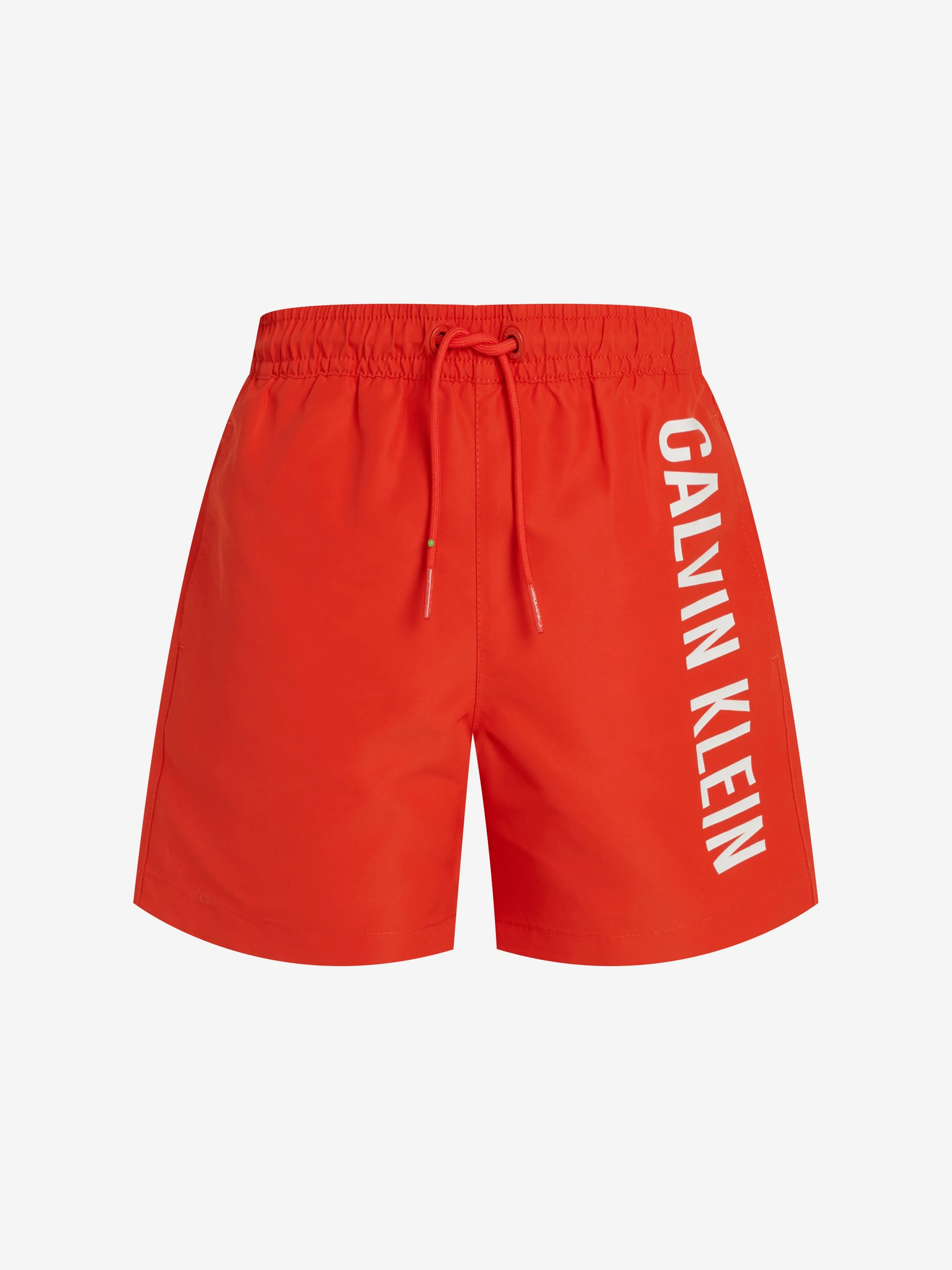 Short de bain pour garçons avec logo en rouge