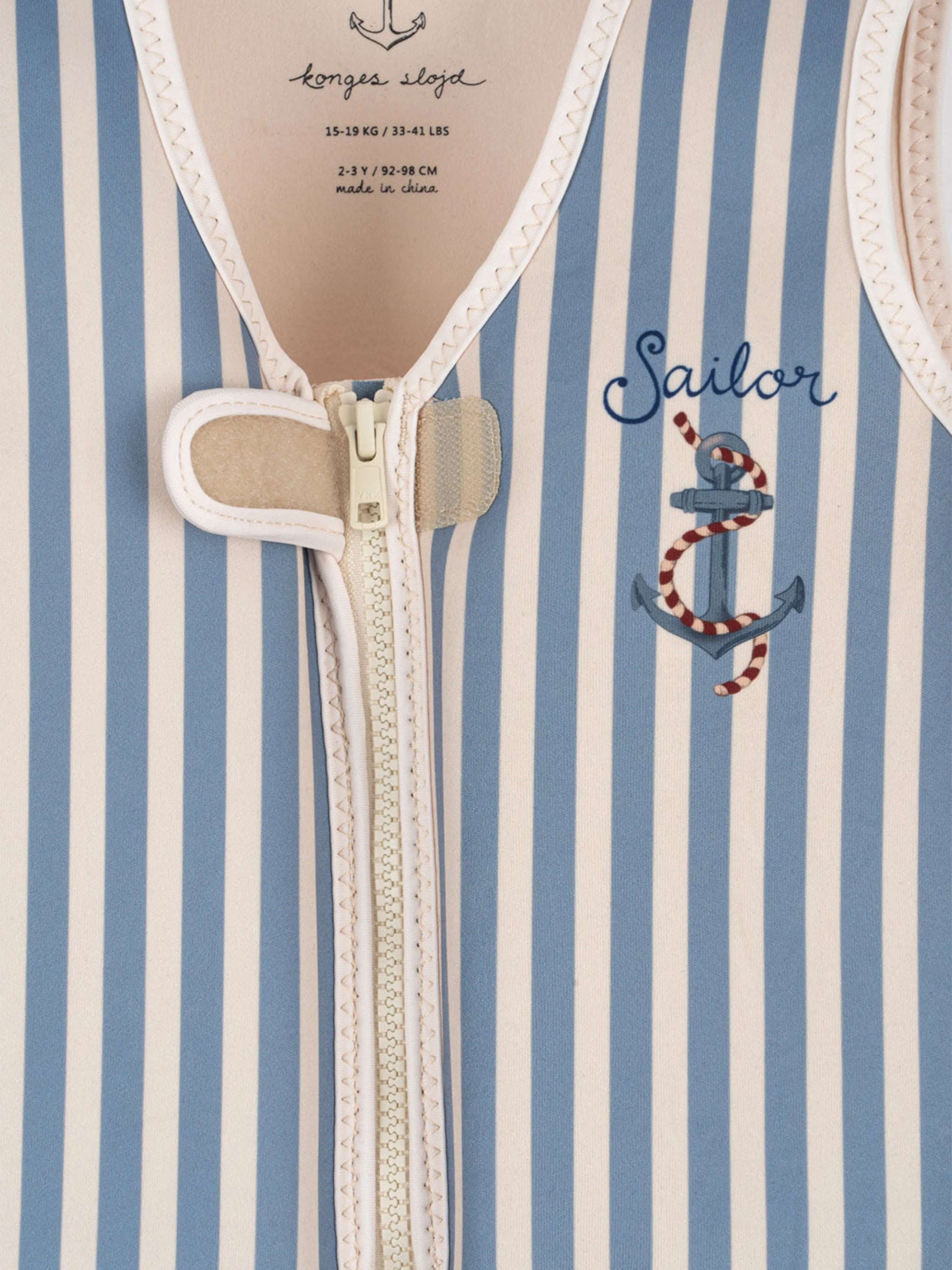 Gilet de natation rayé Ellis pour garçons en bleu