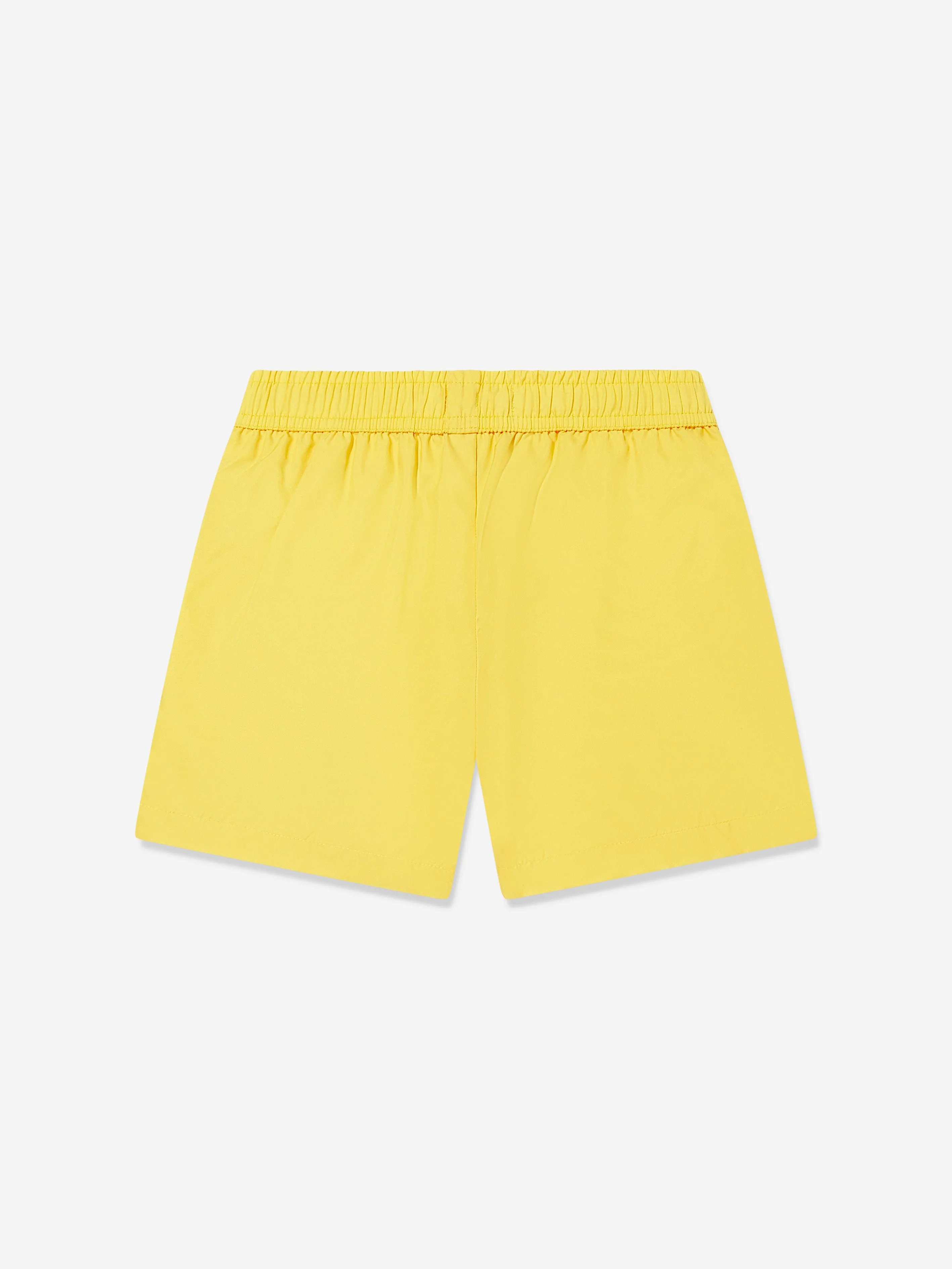 Short de bain Teddy pour garçons en jaune avec planche à voile