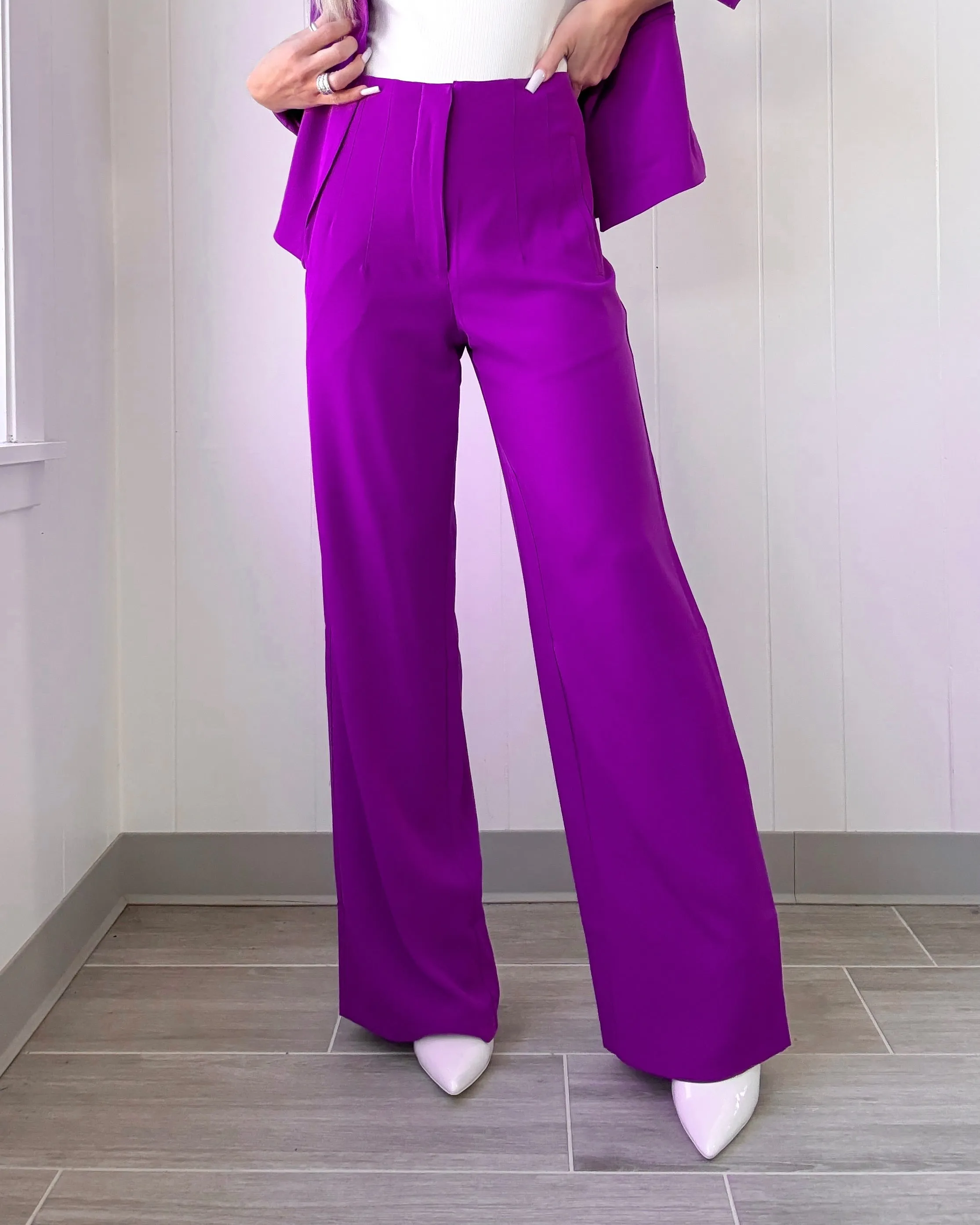 Ensemble de Pantalons Ambition Éclatante - Raisin