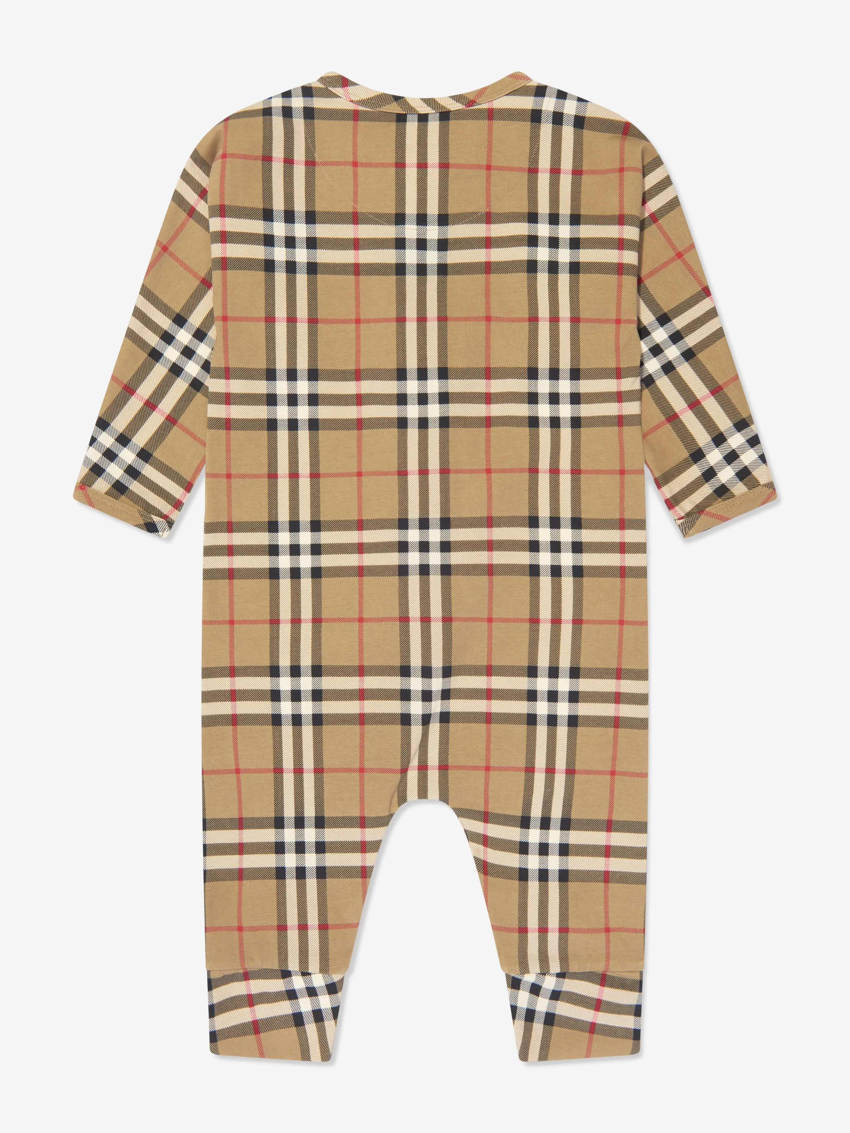 Ensemble Combinaison Bébé Claude Burberry en Vichy Beige Archive