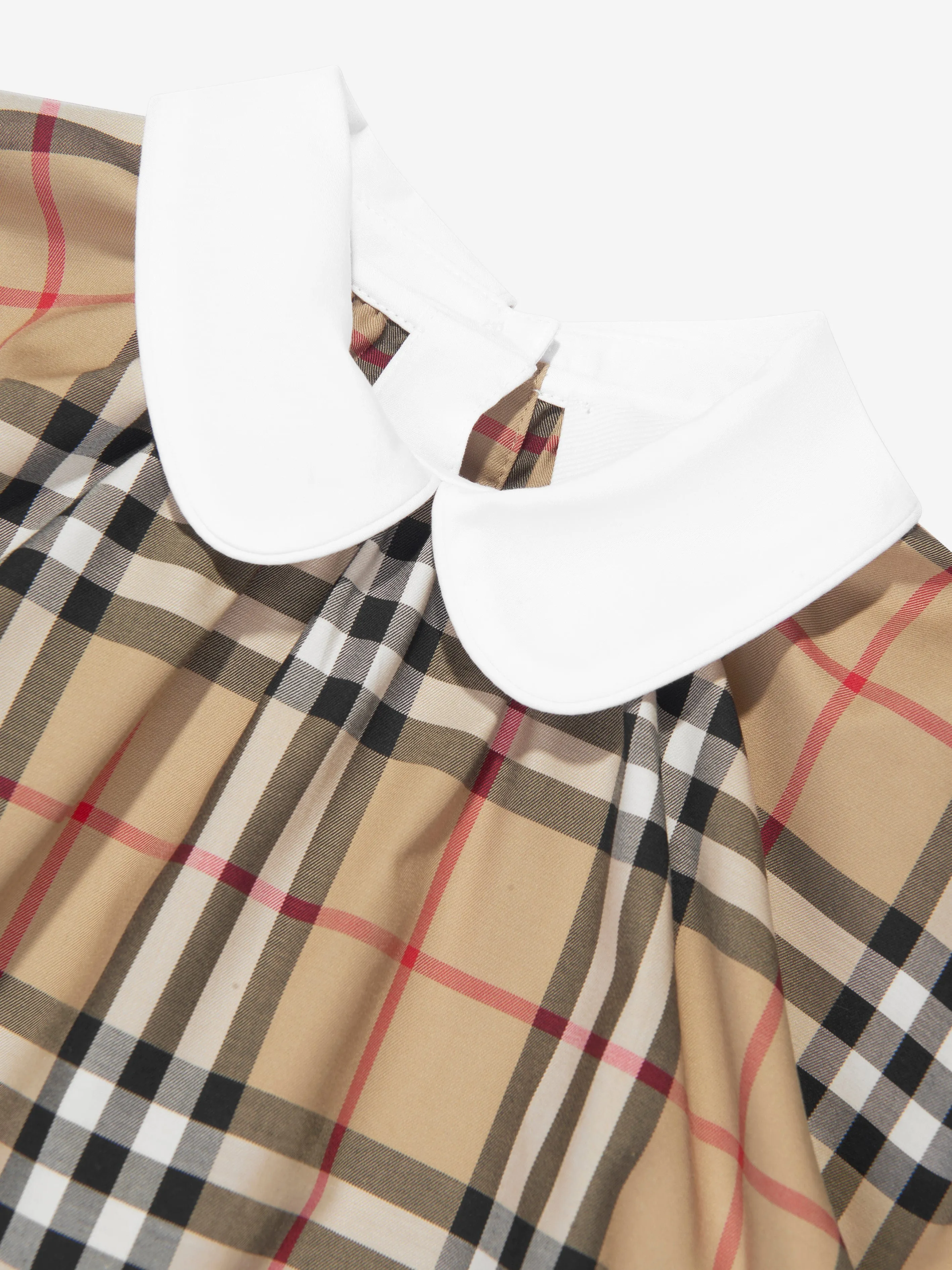 Burberry Baby Combinaison Odessa en Vichy Beige Archive