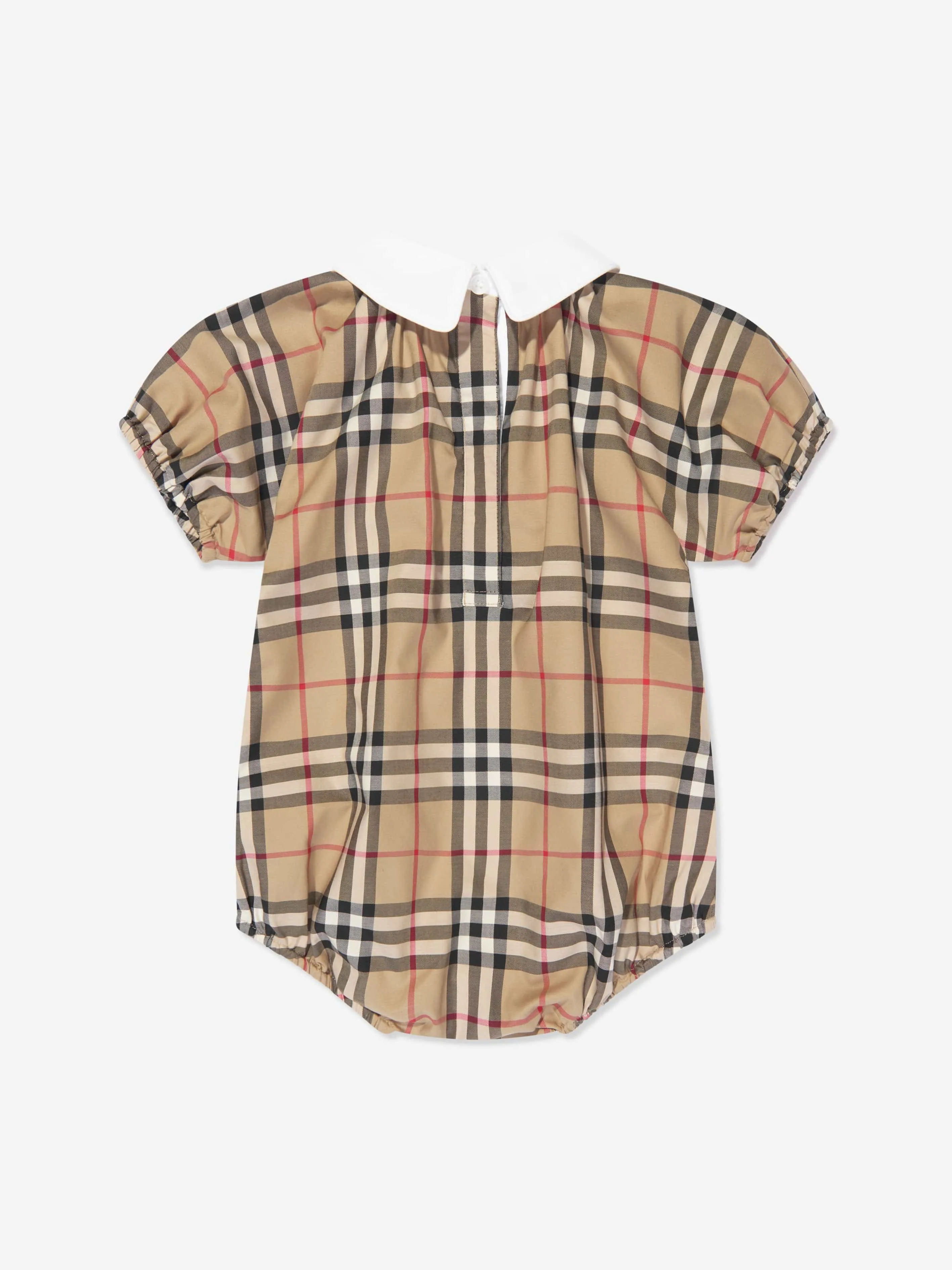 Burberry Baby Combinaison Odessa en Vichy Beige Archive
