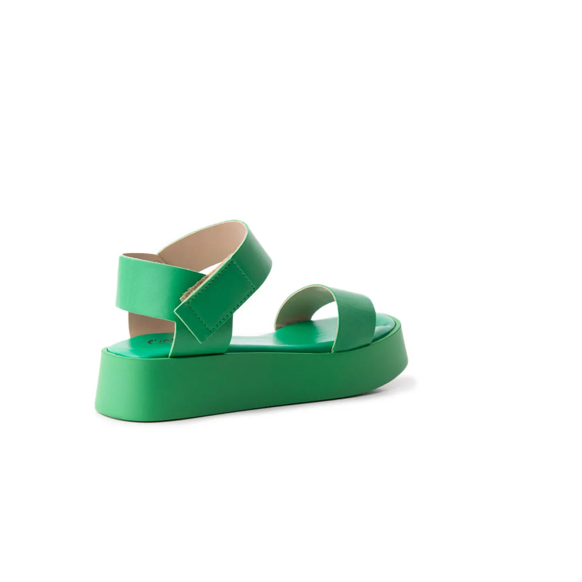 Cuir vert bouton d'or