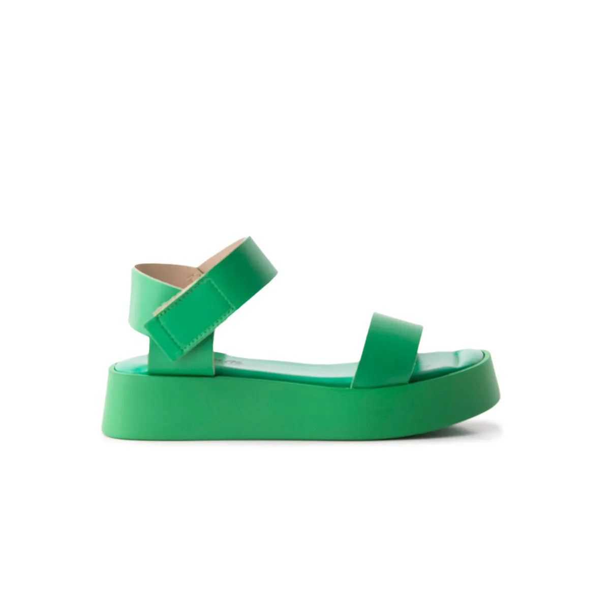 Cuir vert bouton d'or