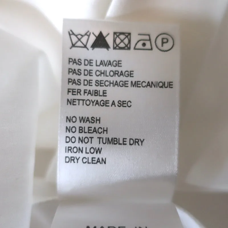 Chemise Carven à boutons blanc en coton taille 38 manches courtes