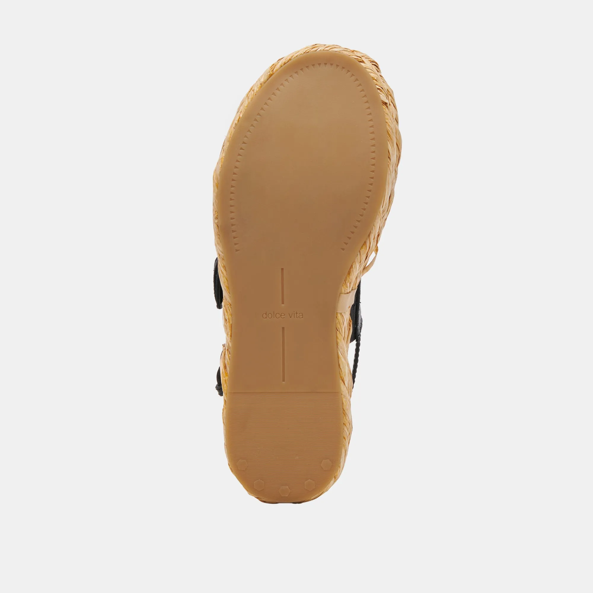 CHERA SANDALES CUIR GRAVÉ ONYX