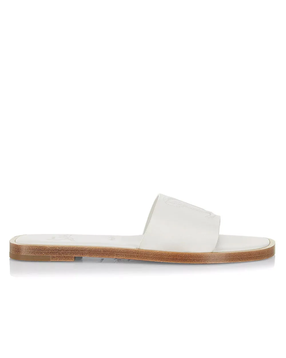 CL Mule Plate en Blanc