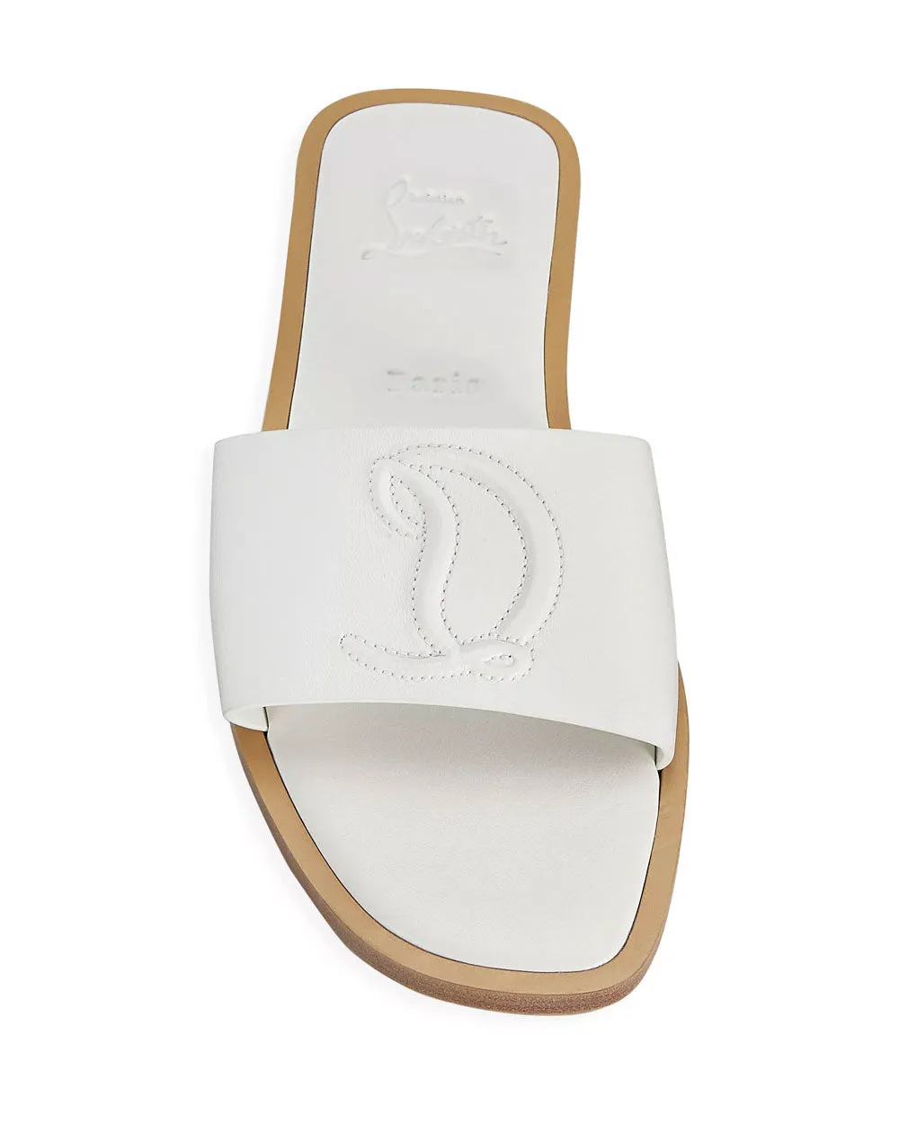 CL Mule Plate en Blanc