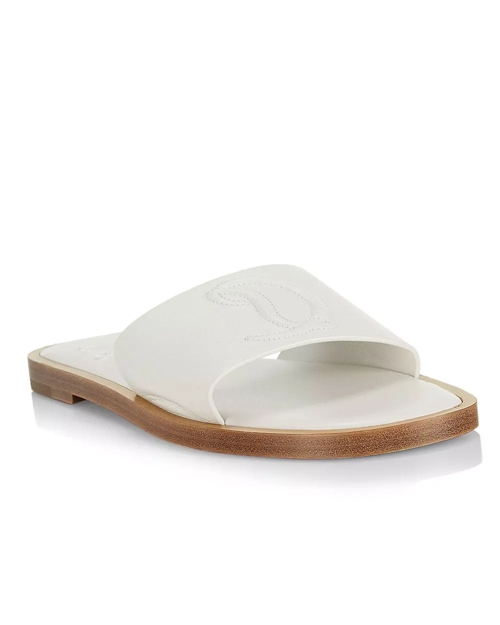 CL Mule Plate en Blanc