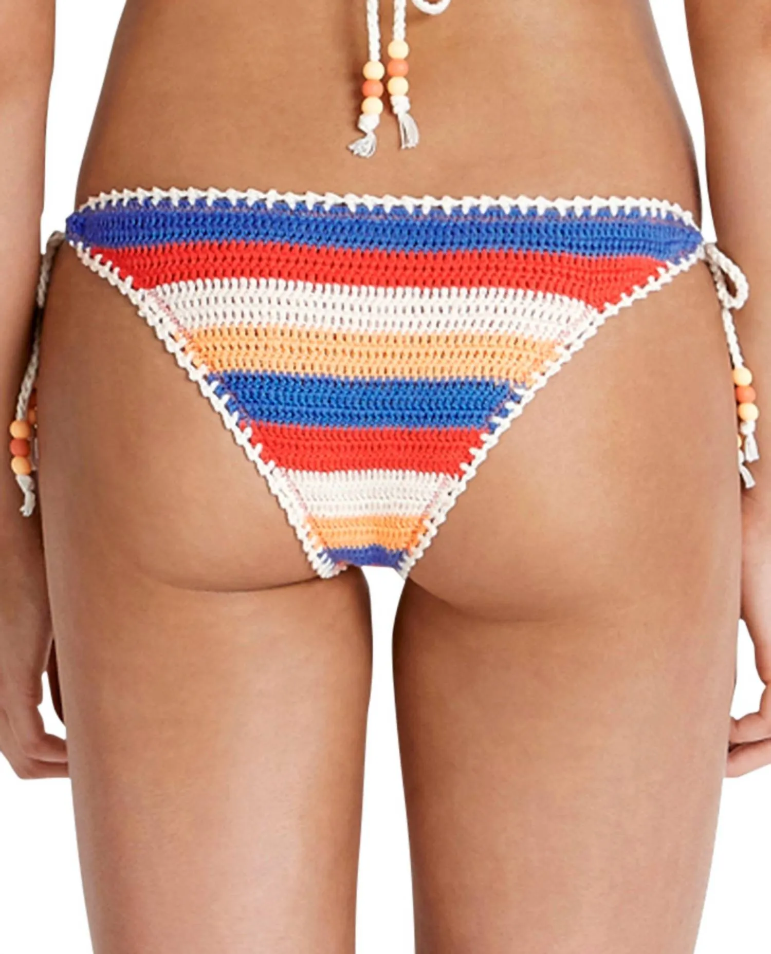 Slip de Bikini Brésilien à Lacets Latéraux Crochetés en Mer des Caraïbes Kool