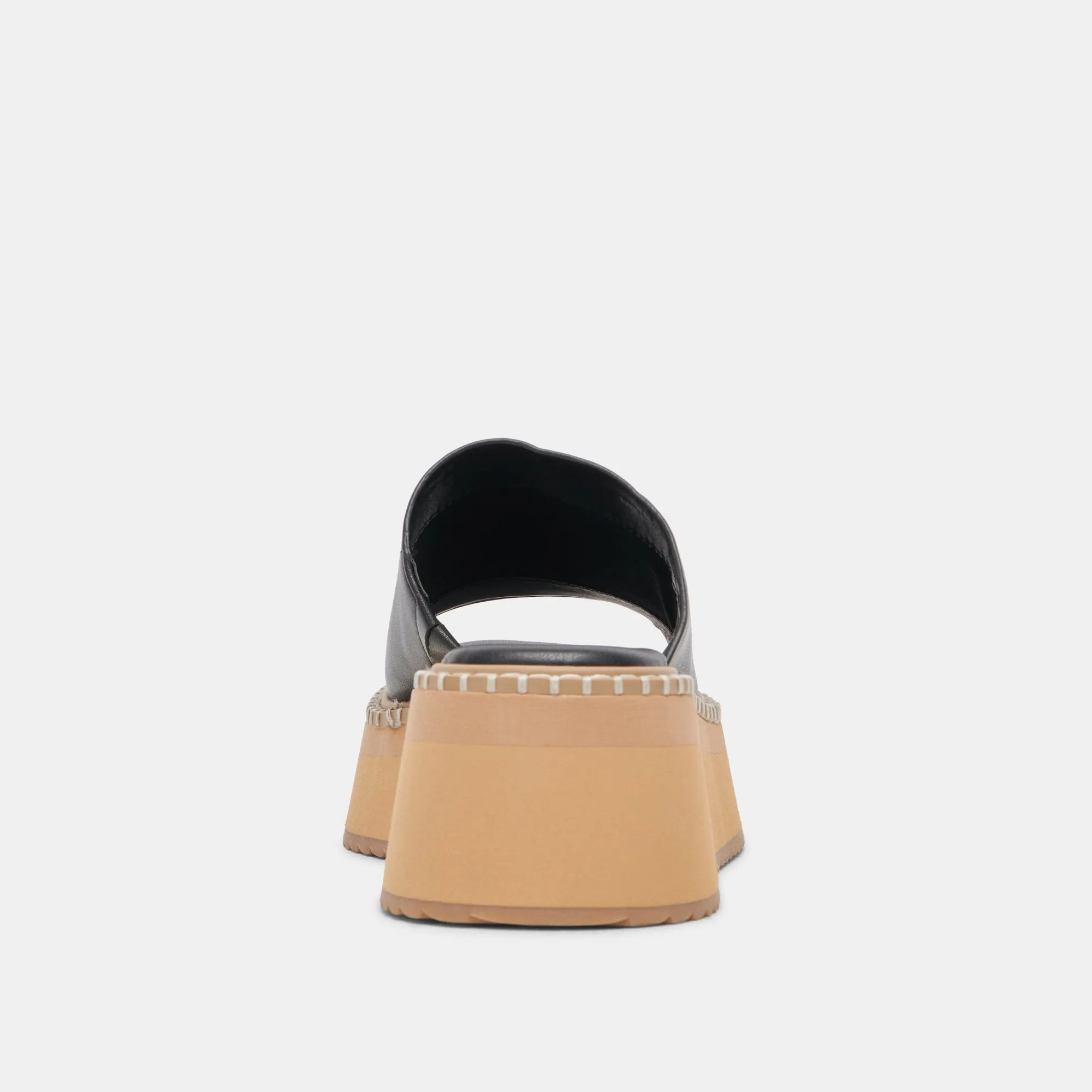 SANDALES DARCEL EN CUIR NOIR