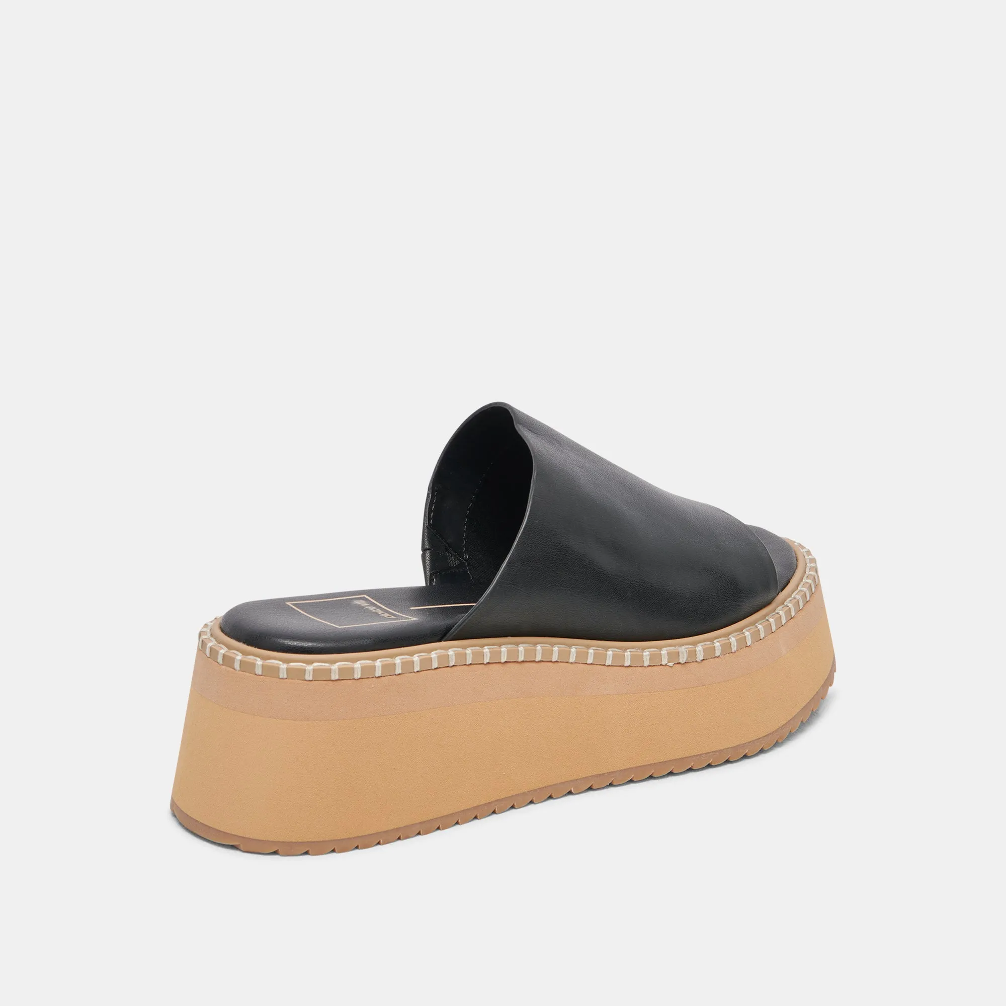 SANDALES DARCEL EN CUIR NOIR