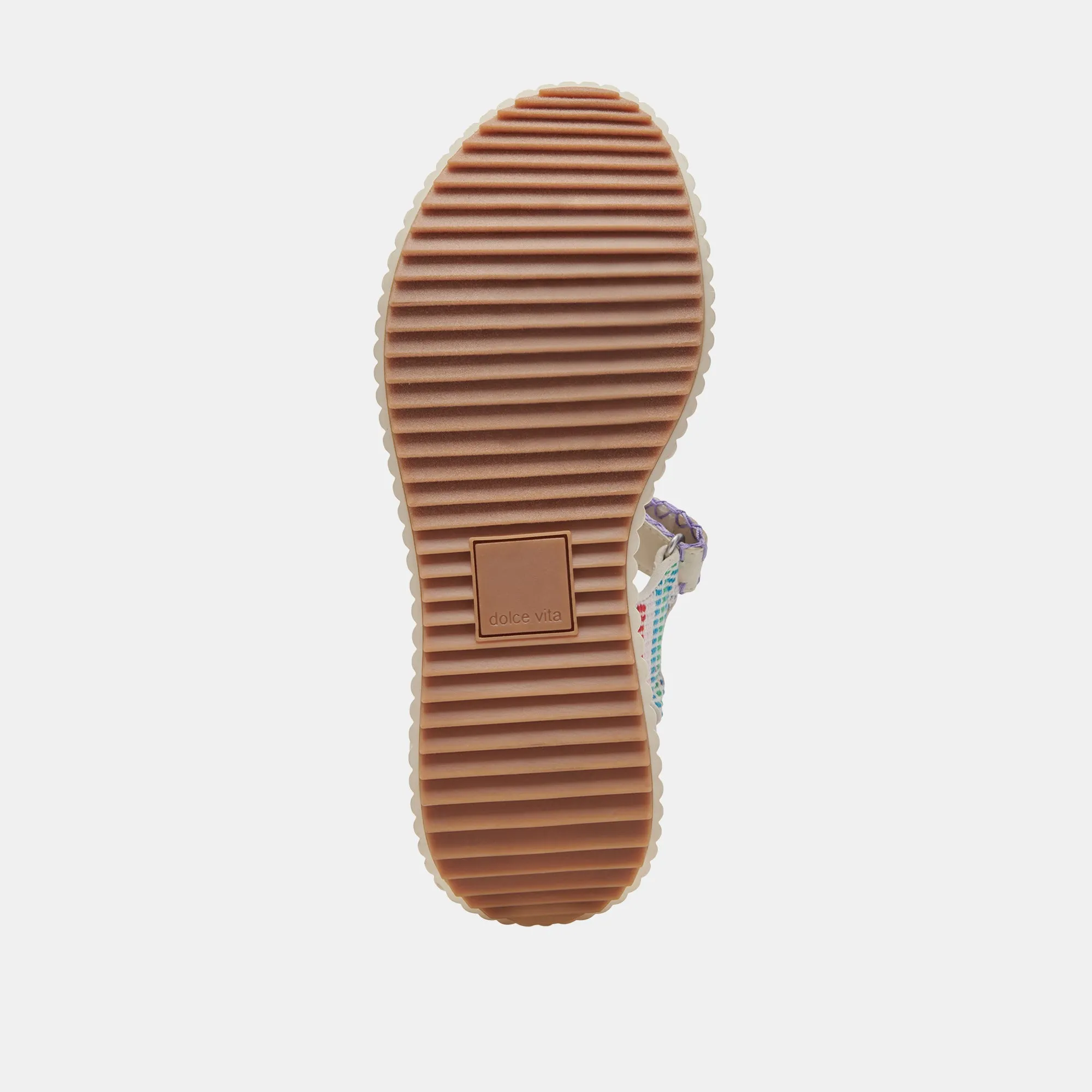 DEBRA SANDALES IVOIRE MULTICOLORE NUBUCK