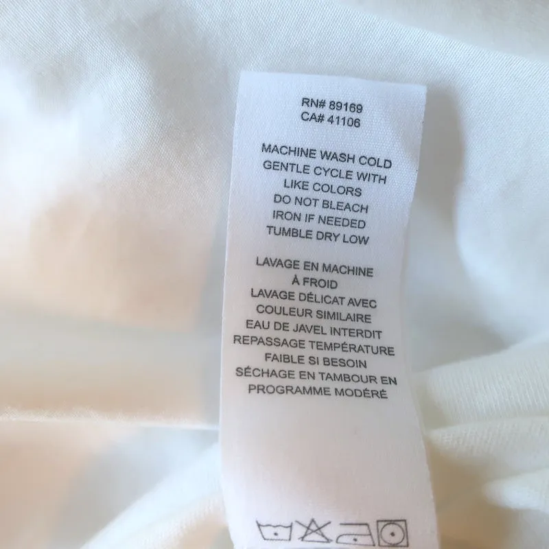 Derek Lam 10 Crosby Eva T-shirt à manches bouffantes en coton blanc Taille S