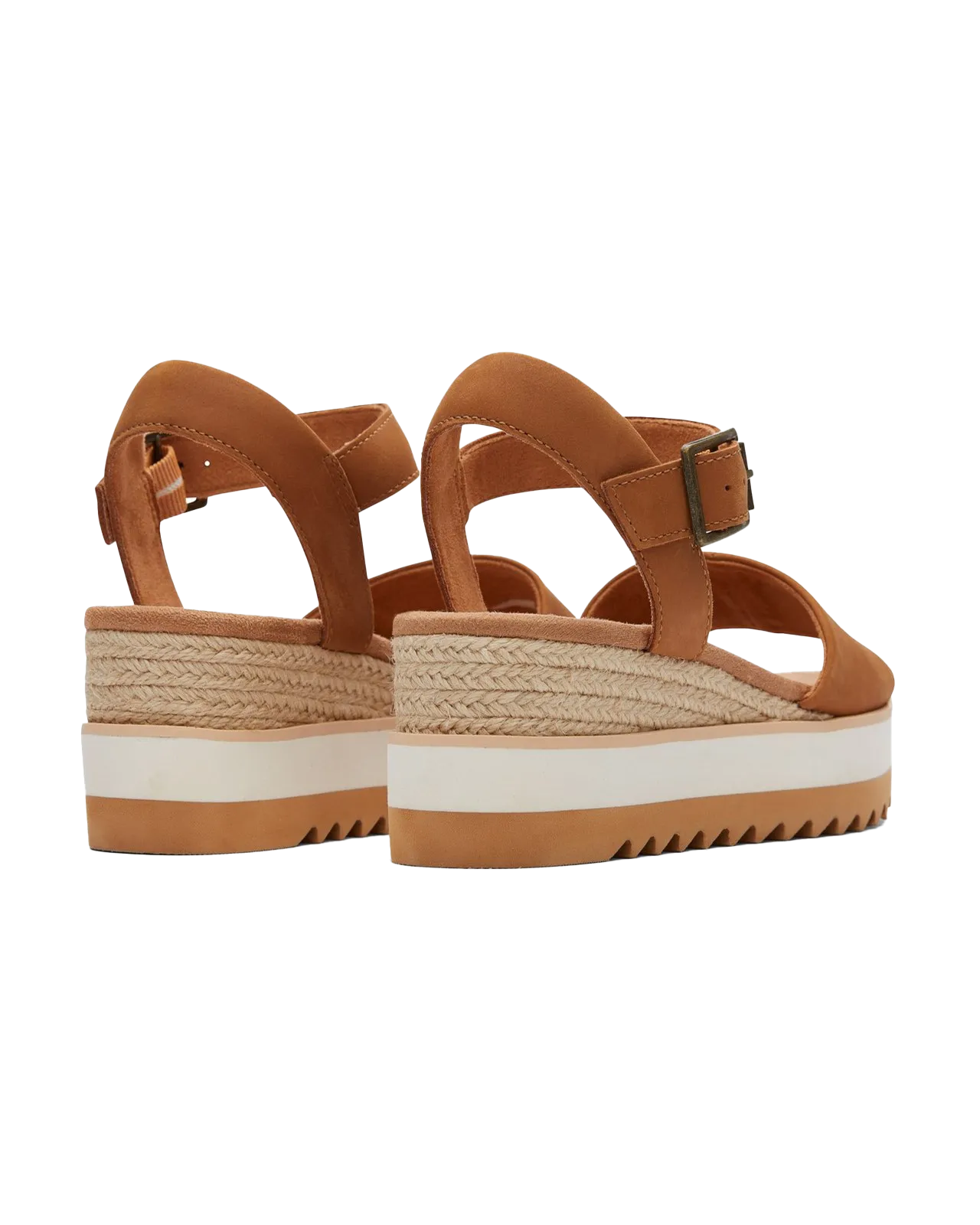 Sandales à plateforme en cuir Diana Tan en couleur beige