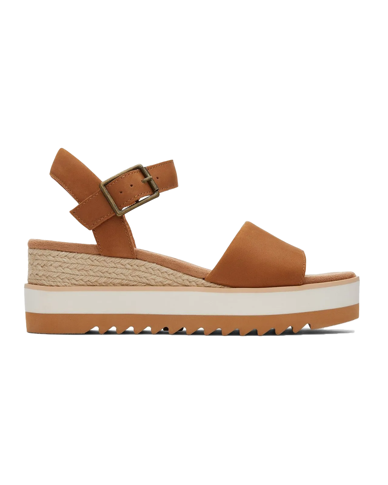 Sandales à plateforme en cuir Diana Tan en couleur beige