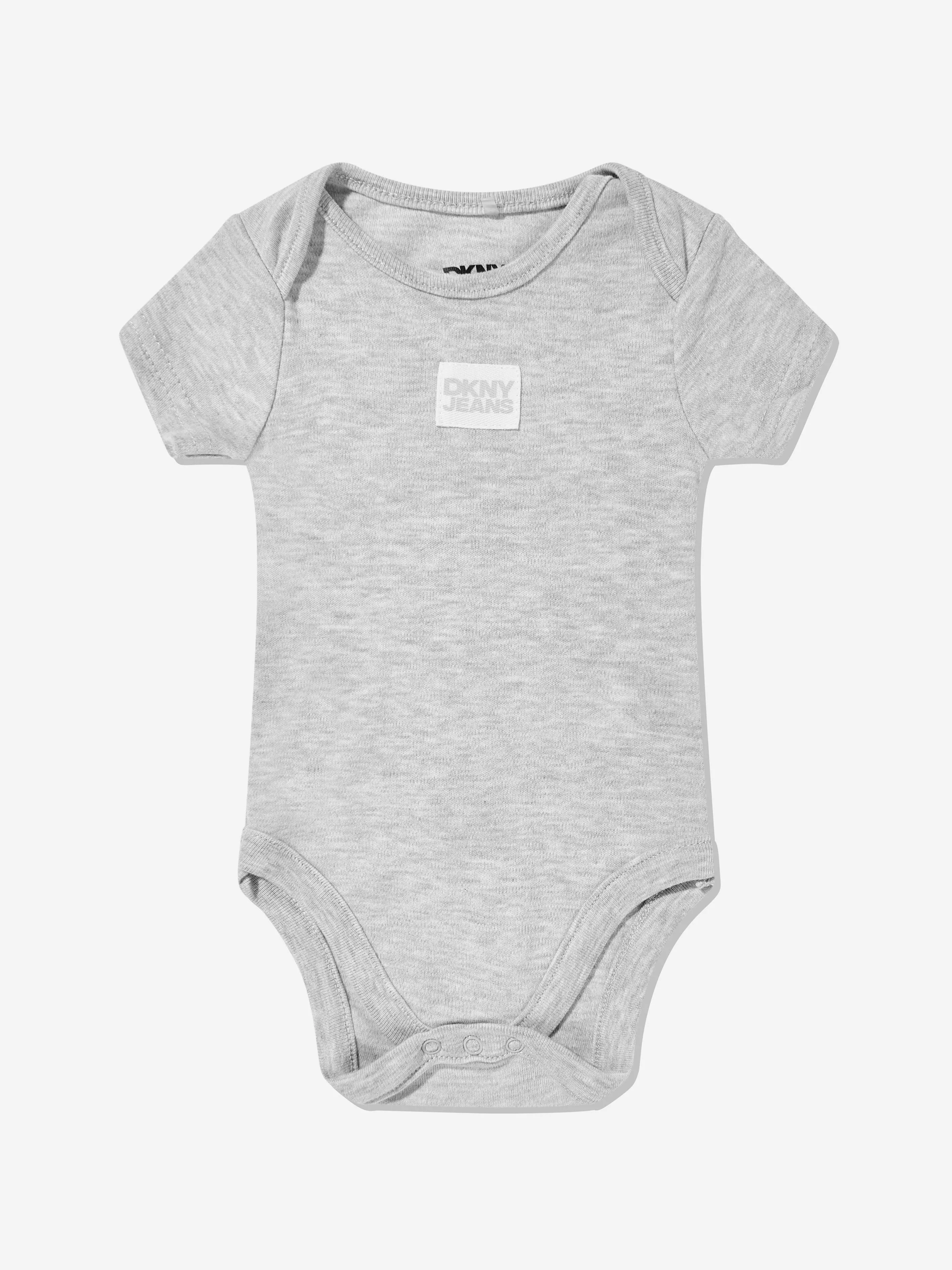 Ensemble de 3 bodys DKNY Baby en gris