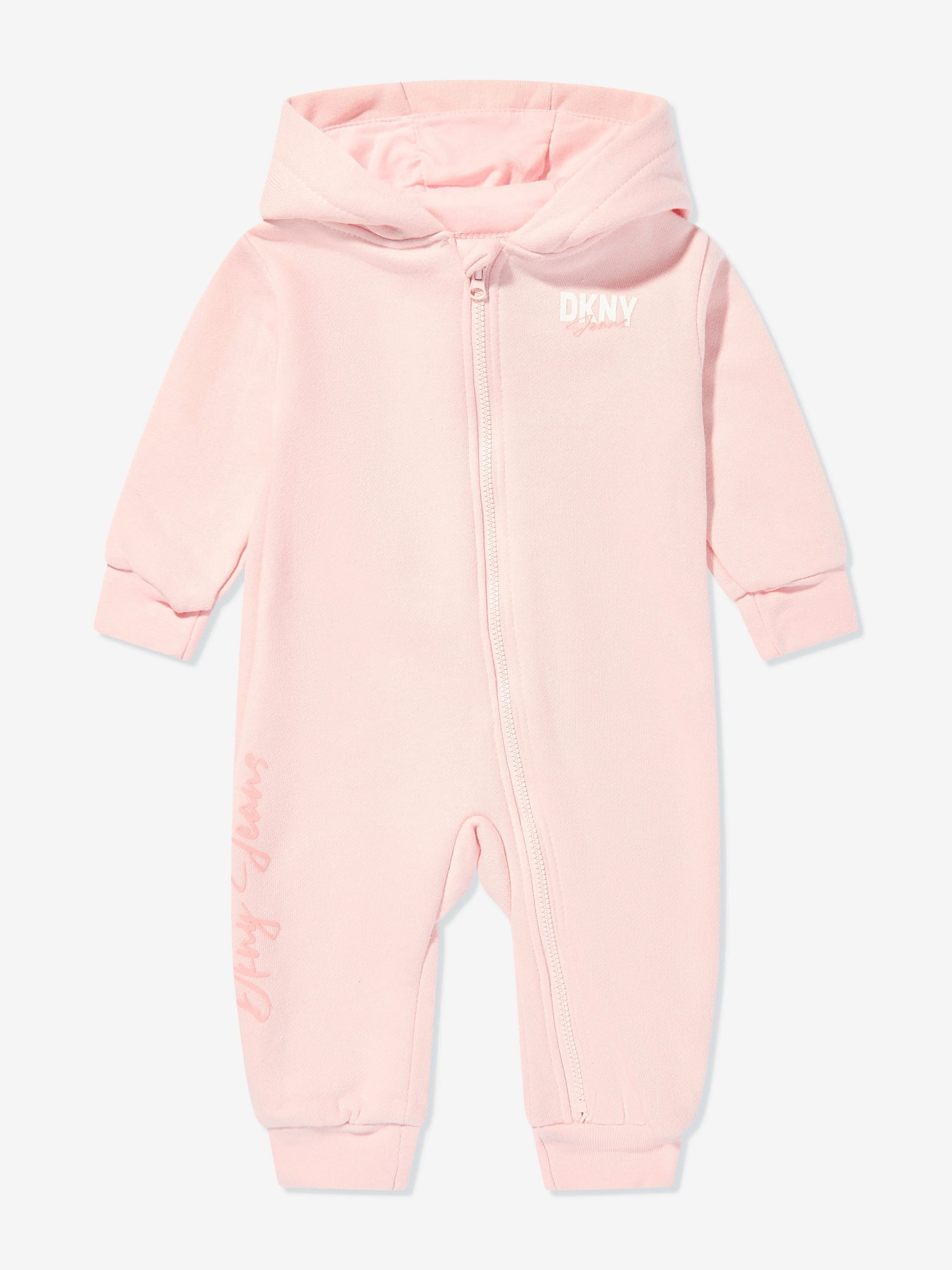 DKNY Combinaison à capuche pour bébé fille en rose