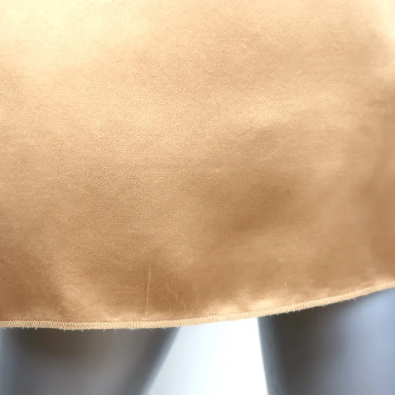 Dolce & Gabbana Débardeur Or Satin Taille 42 Blouse sans Manches