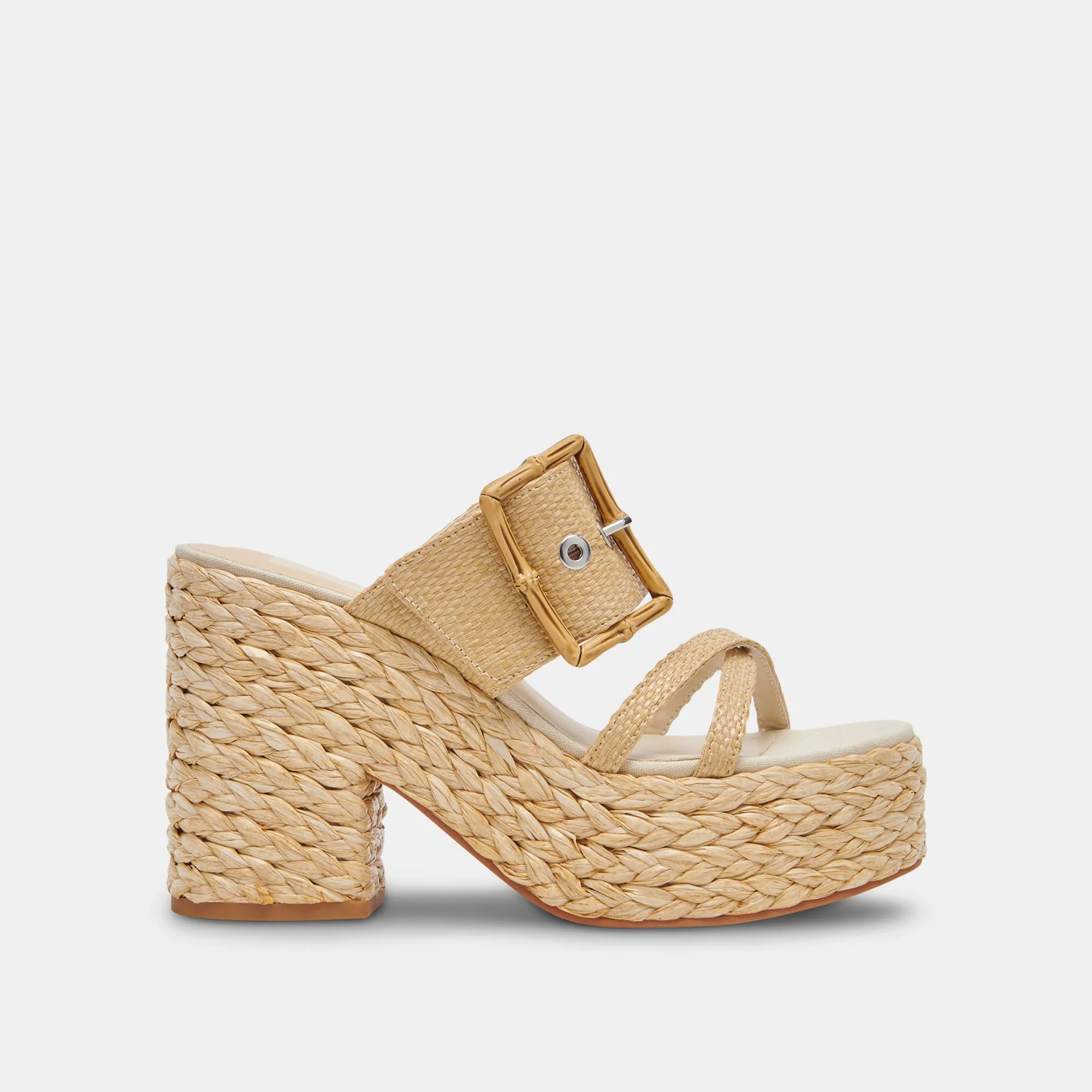EDWINA TALONS LT RAFFIA NATUREL