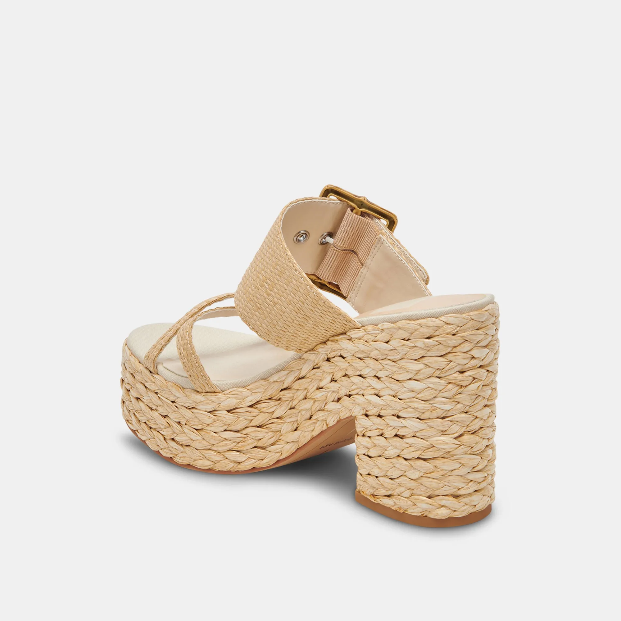 EDWINA TALONS LT RAFFIA NATUREL