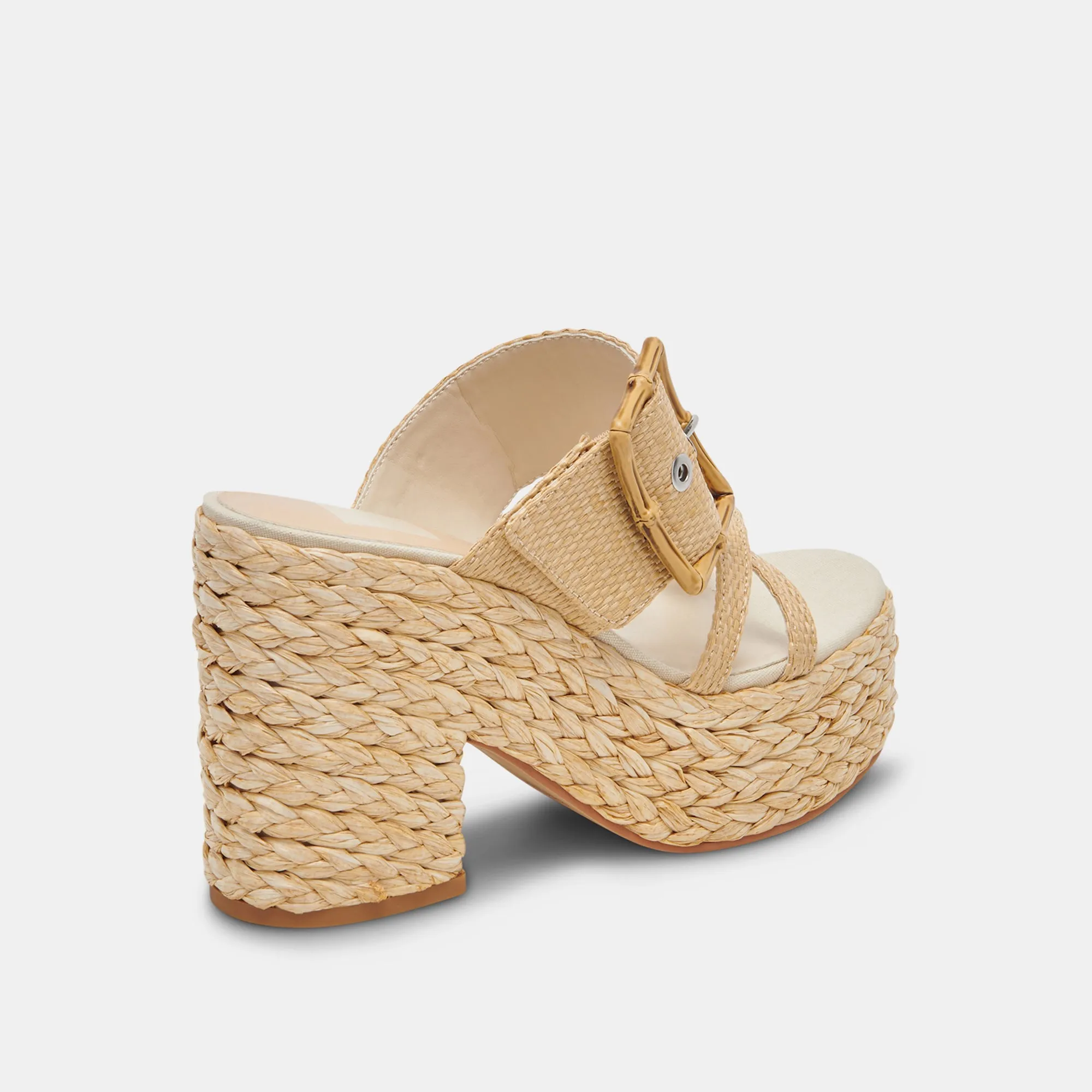 EDWINA TALONS LT RAFFIA NATUREL