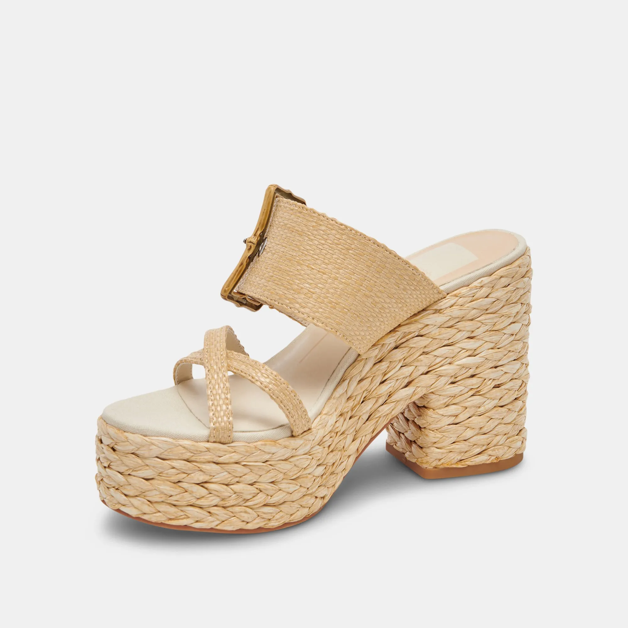 EDWINA TALONS LT RAFFIA NATUREL