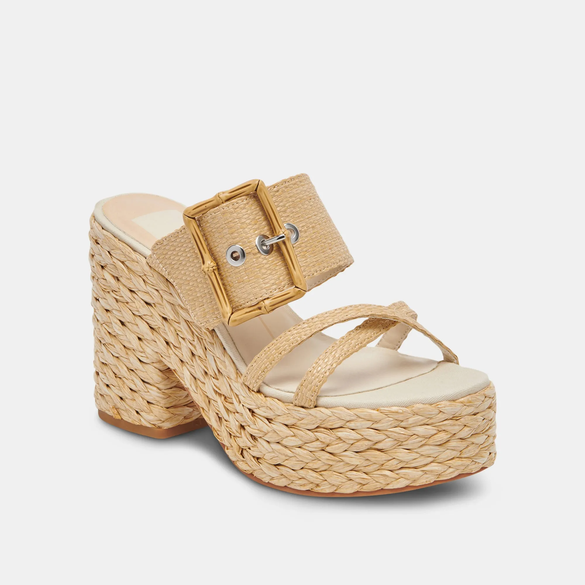 EDWINA TALONS LT RAFFIA NATUREL