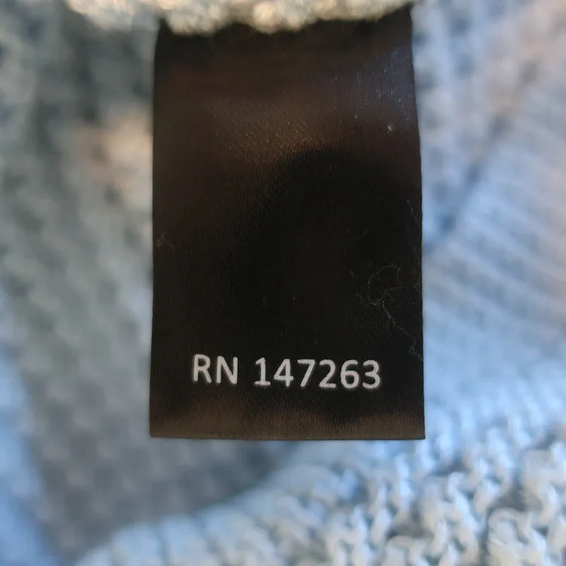 Eleven Six Viola Débardeur en Tricot Volanté Bleu Ciel Coton Taille Petit NEUF