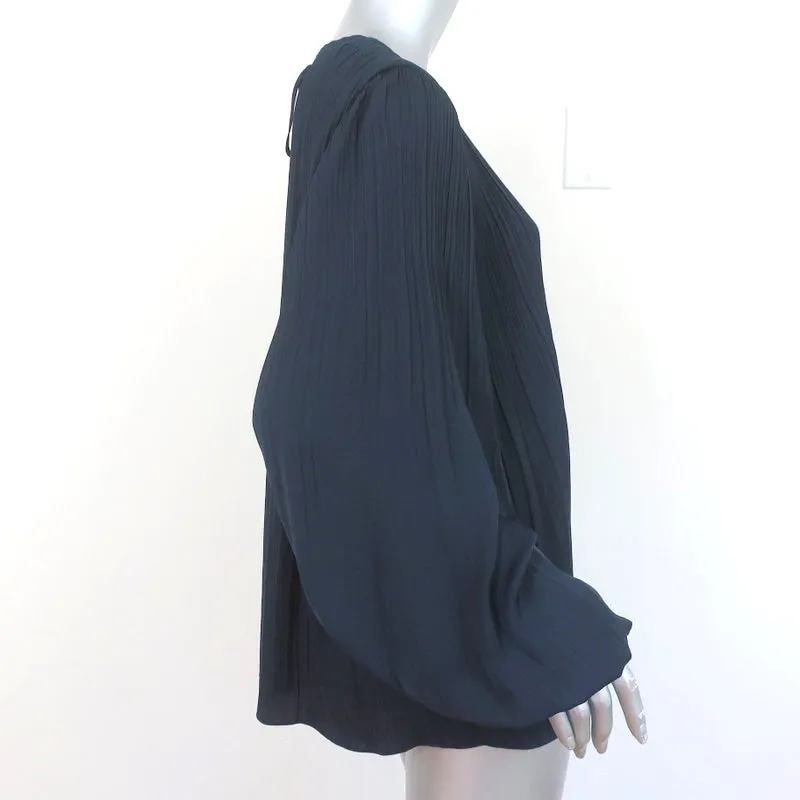 Elizabeth et James Blouse à Plis Grove Marine Taille Moyenne Haut à Manches Longues