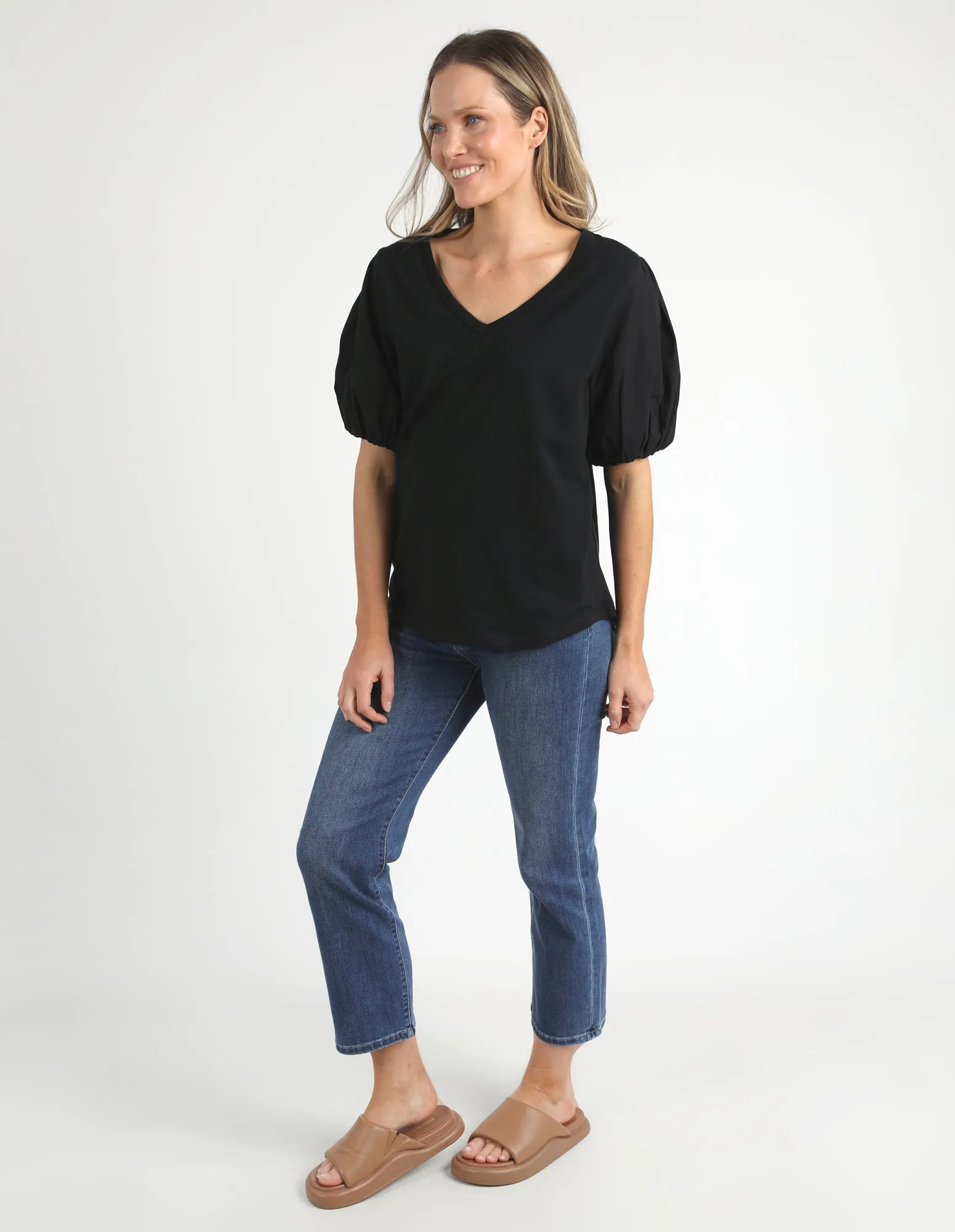 T-shirt Elm Joy Printemps/Été Noir