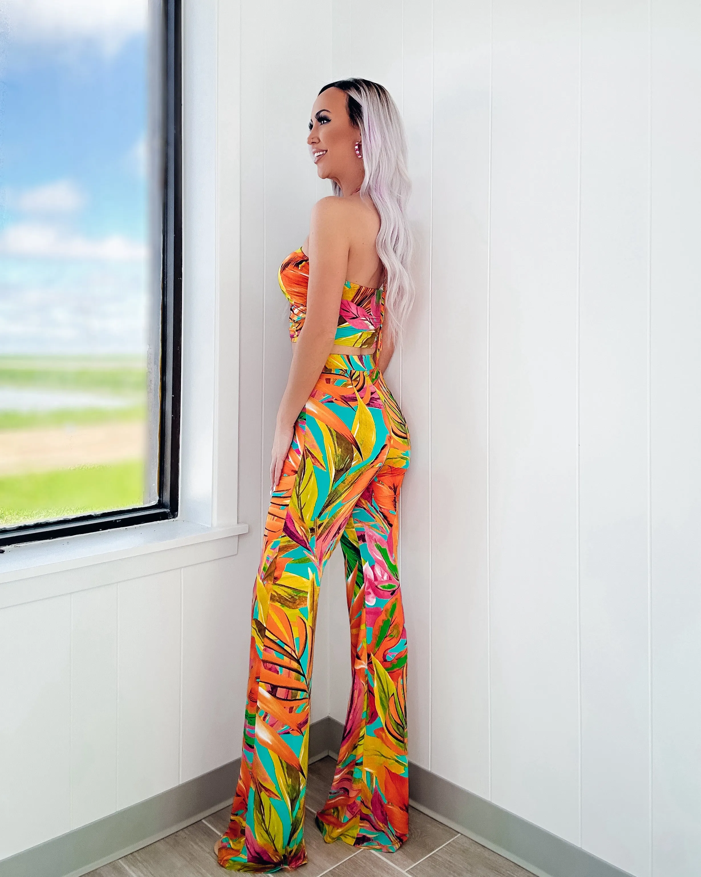 Ensemble Pantalon à Bretelles Fantasy Island - Multicolore