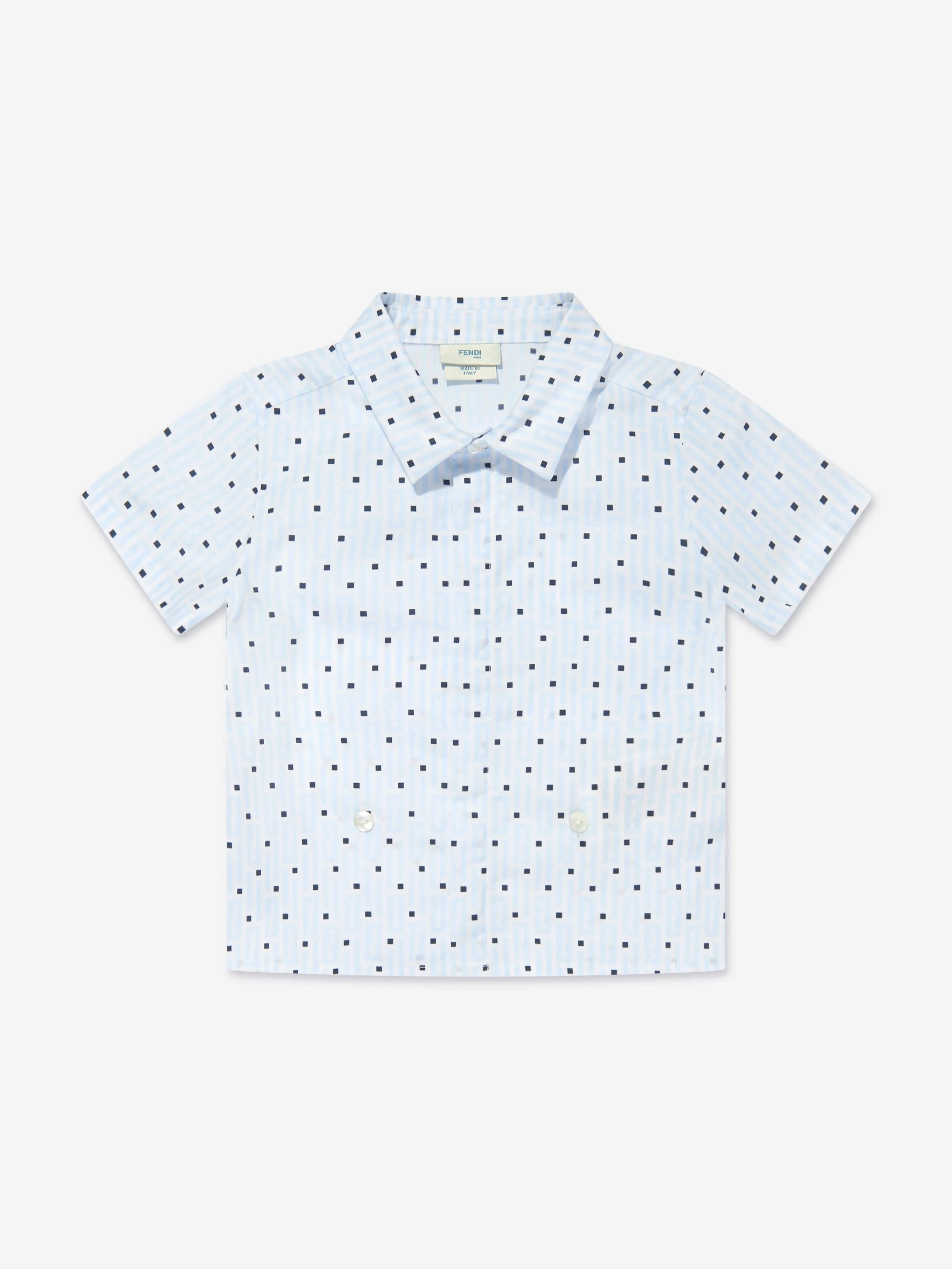 Fendi Combinaison Bébé Garçon Logo en Marine