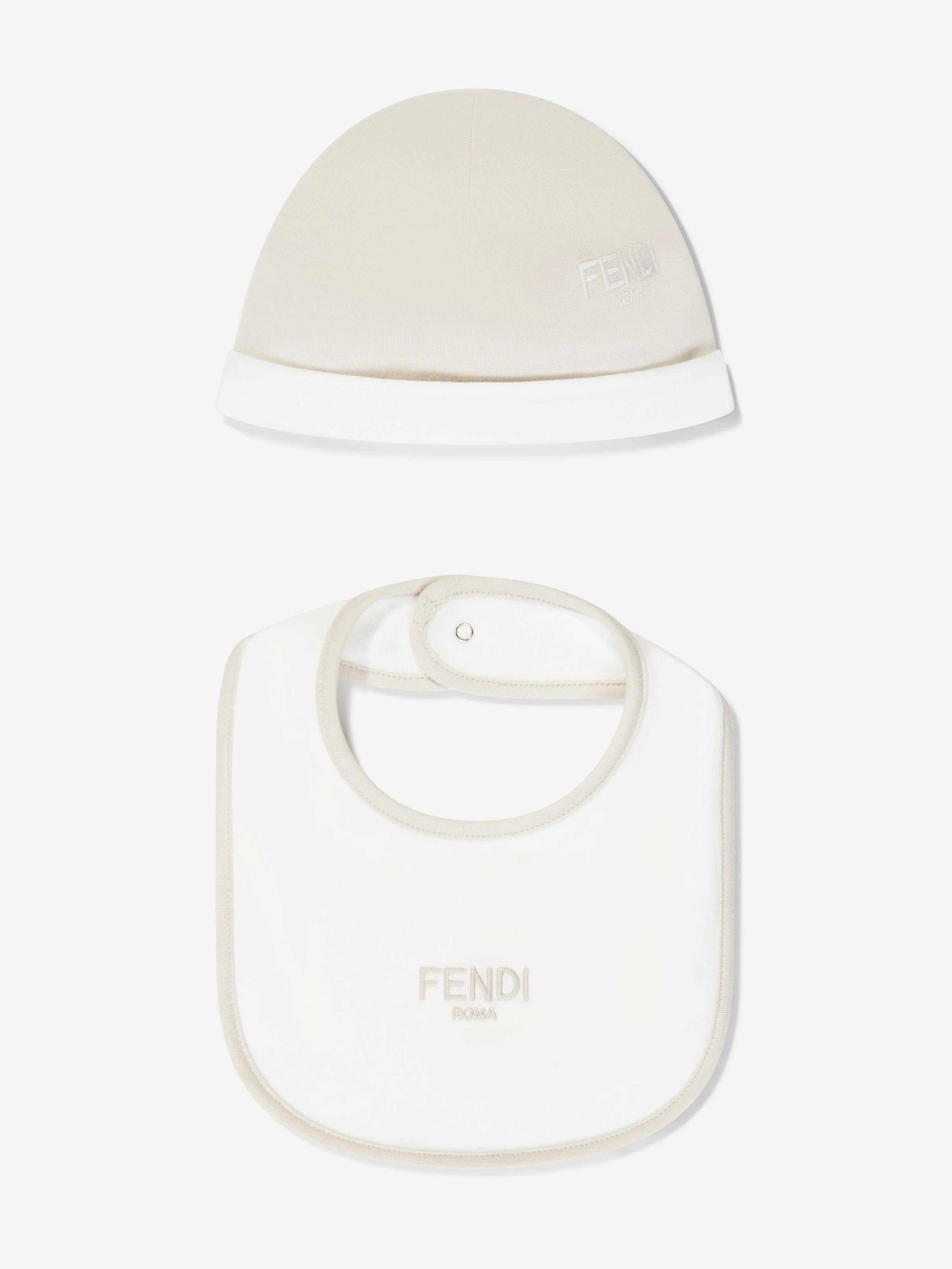 Ensemble Cadeau Body Fendi Baby Logo en Beige