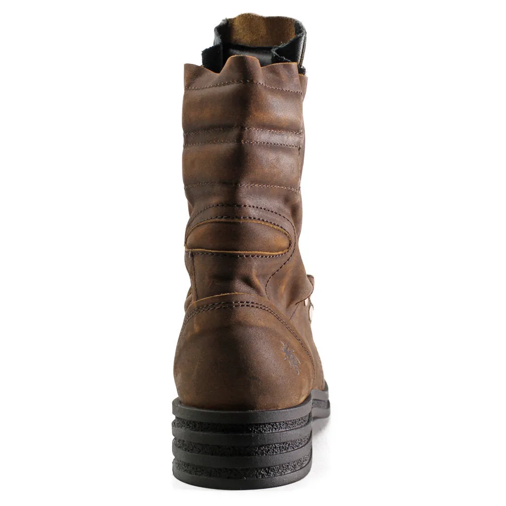 Fly London Kiff682Fly Bottines en Cuir pour Femme à Boucle à la Cheville