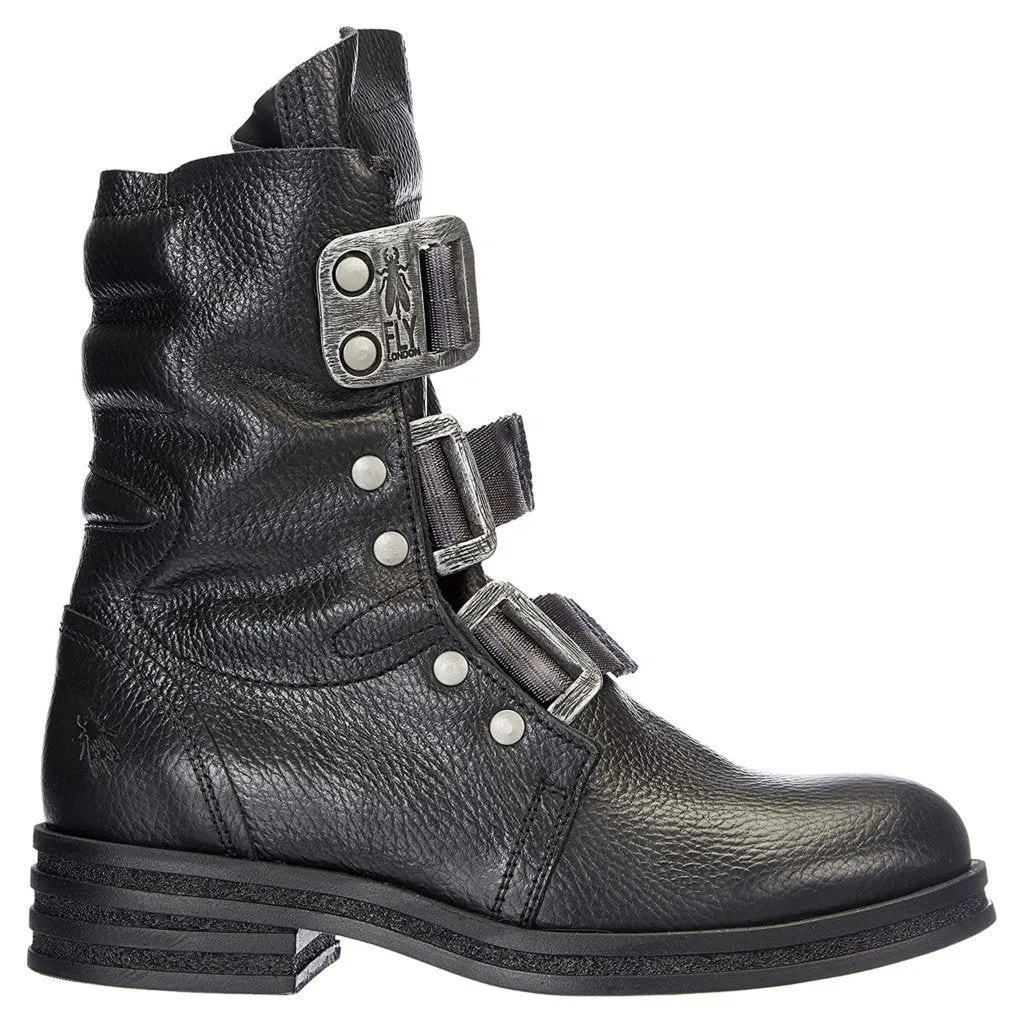 Fly London Kiff682Fly Bottines en Cuir pour Femme à Boucle à la Cheville