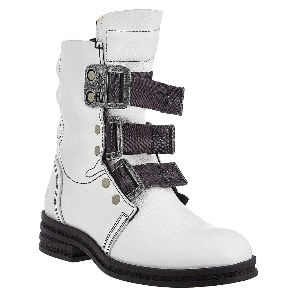 Fly London Kiff682Fly Bottines en Cuir pour Femme à Boucle à la Cheville