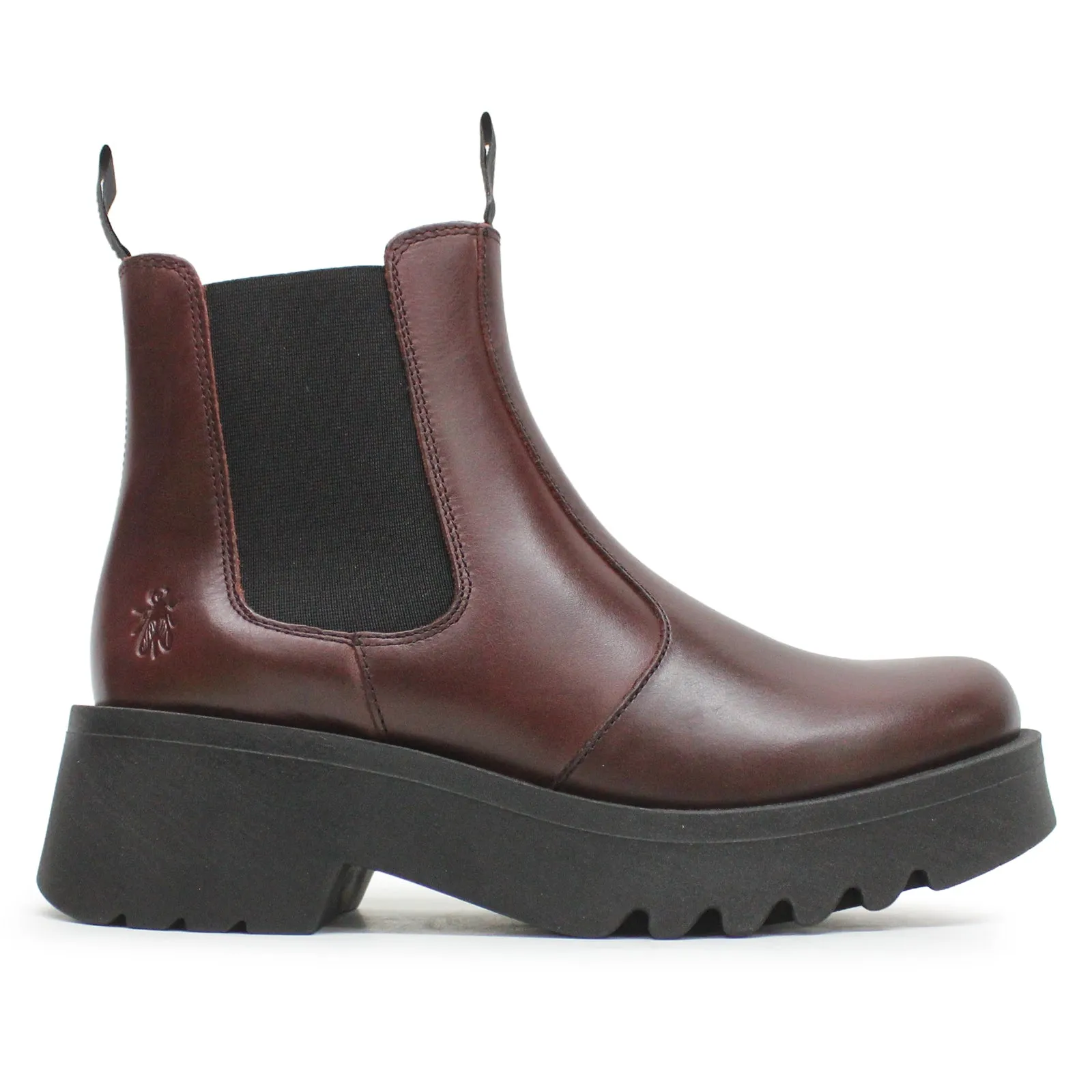 Fly London Medi789Fly Bottines Chelsea en Cuir Rug pour Femmes