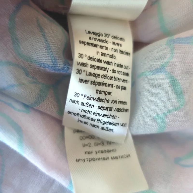 Forte Forte Chemise Rose Clair Mojito Imprimé Florale Taille 1 Haut à Manches Longues NEUF