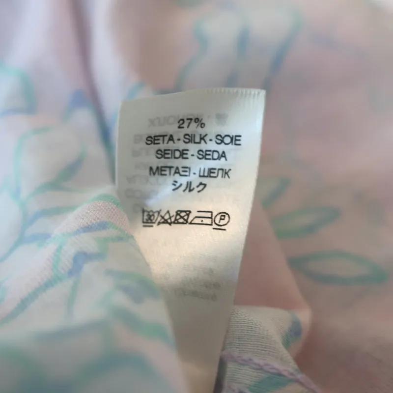 Forte Forte Chemise Rose Clair Mojito Imprimé Florale Taille 1 Haut à Manches Longues NEUF