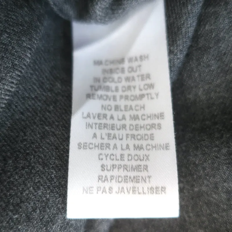 Frank & Eileen Chemise Eileen Gris Foncé Modal Taille Très Petite Haut à Manches Longues