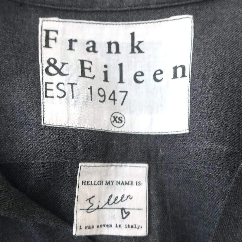Frank & Eileen Chemise Eileen Gris Foncé Modal Taille Très Petite Haut à Manches Longues
