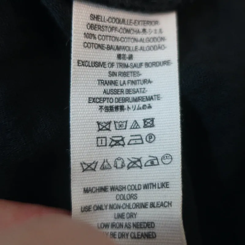 Free People Blouse à nouer Sunstreaks Noir Taille Très Petite Haut à manches longues