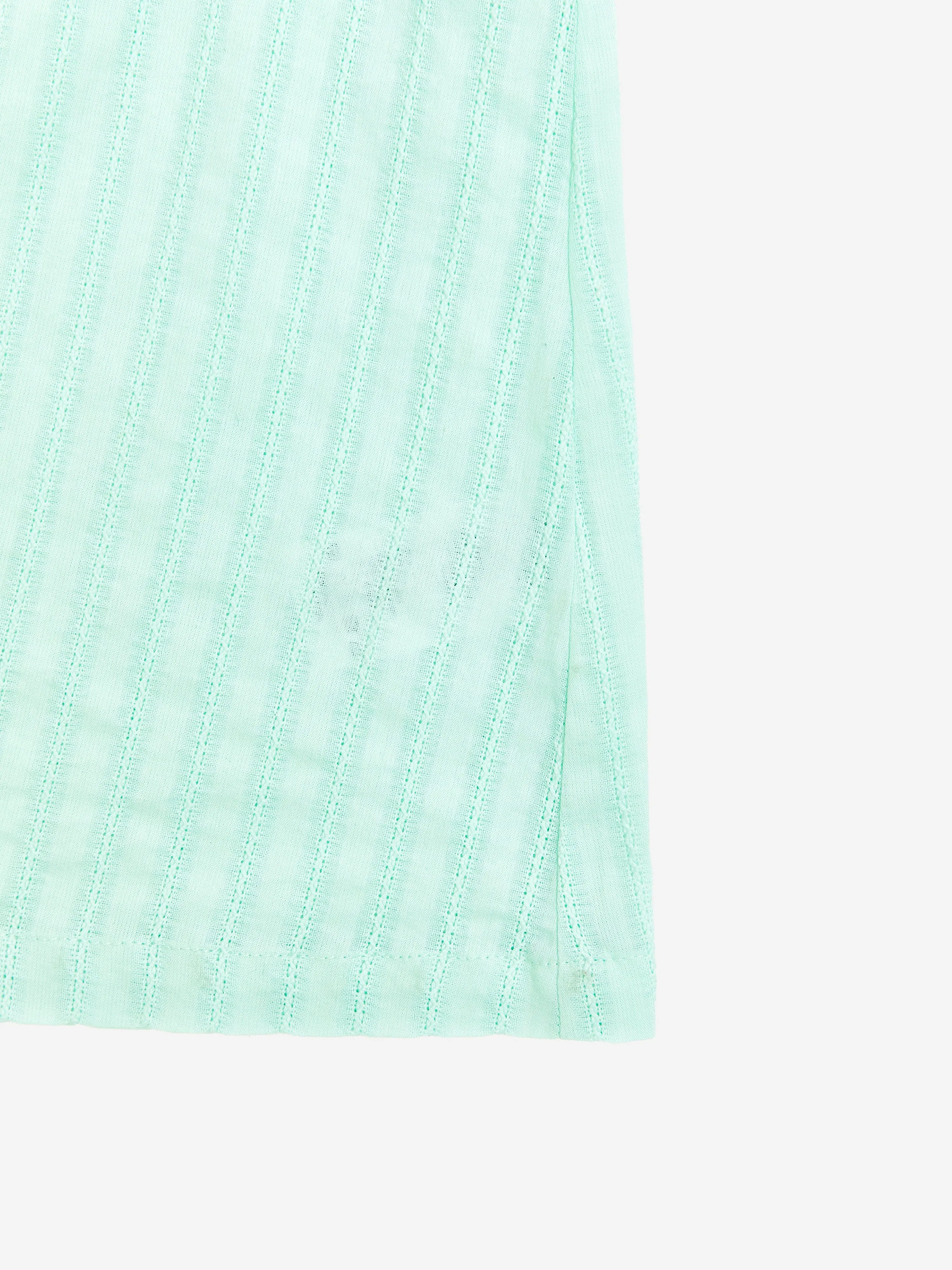 Robe d'été en coton pour filles en vert