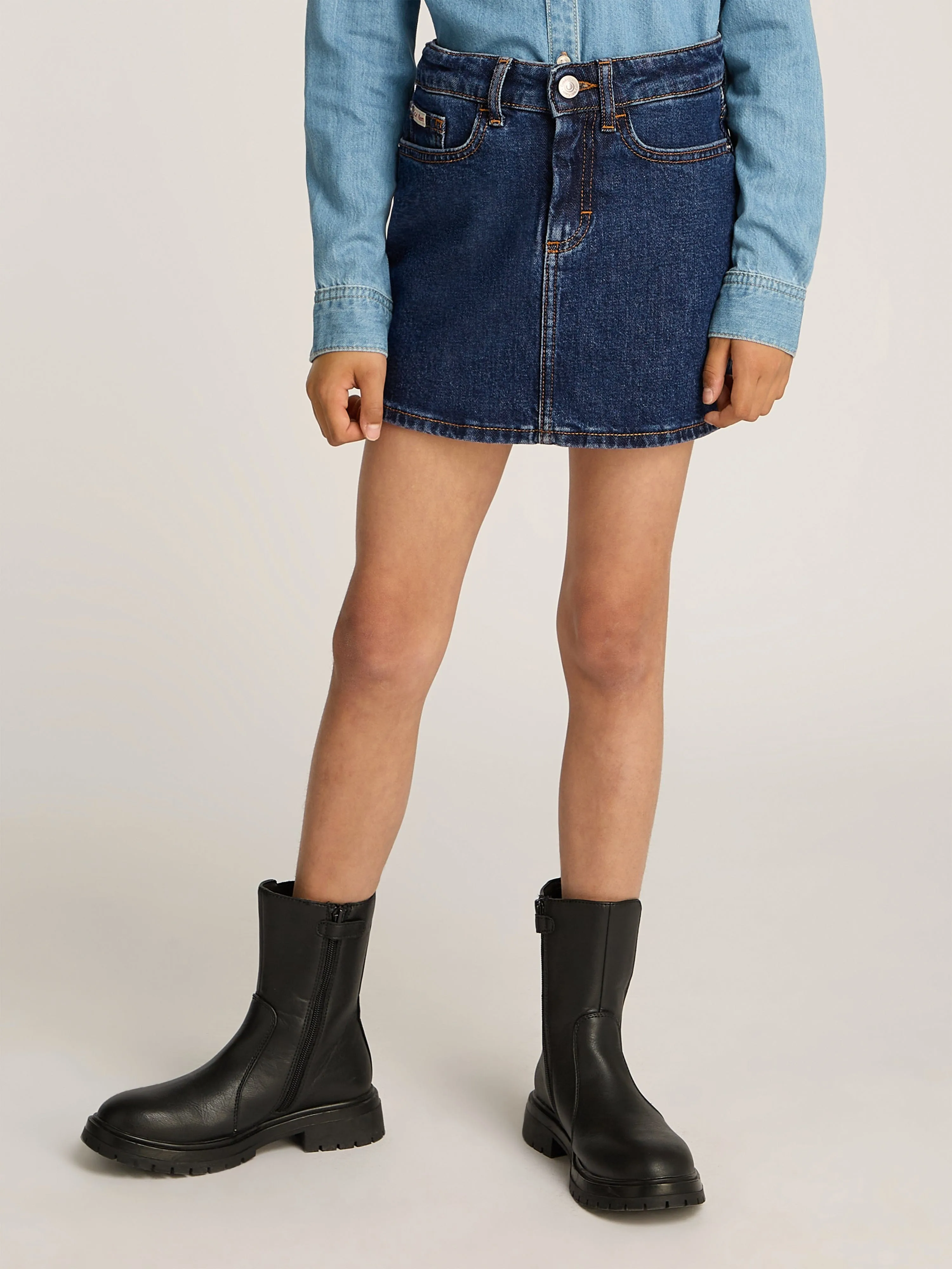 Jupe Denim Mini Bleu pour Filles