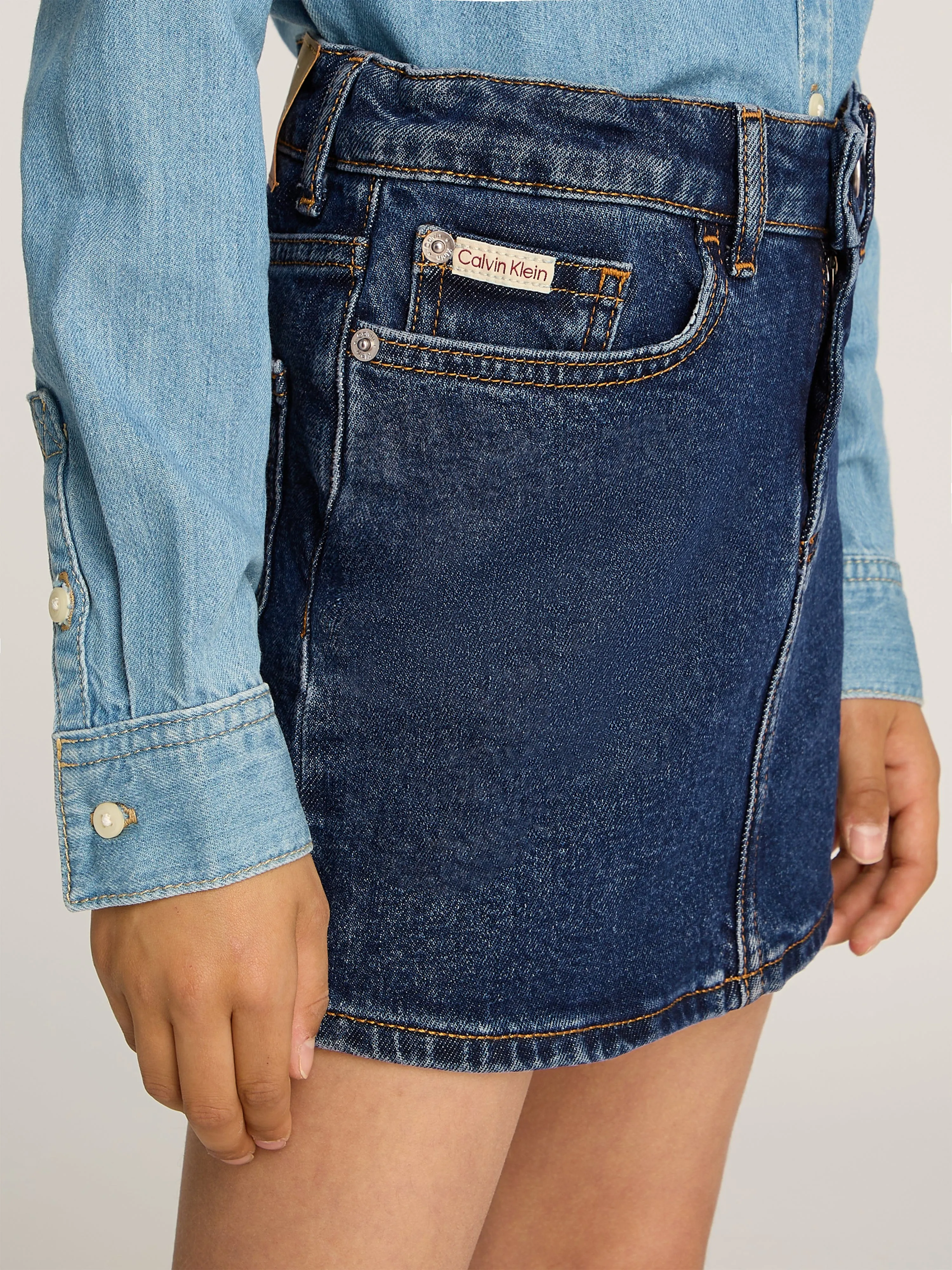 Jupe Denim Mini Bleu pour Filles